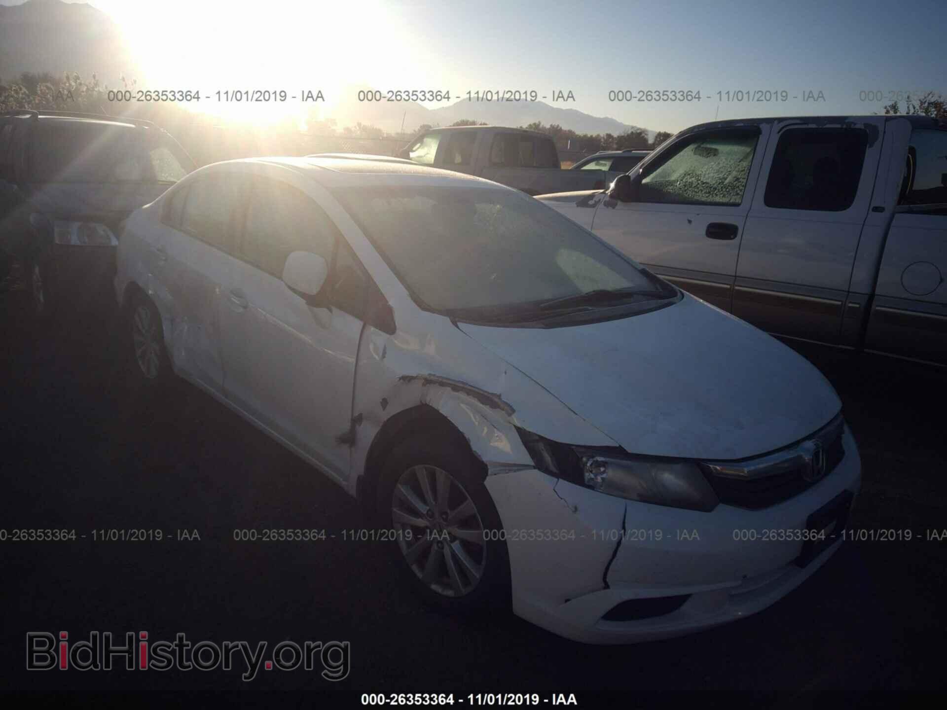 Фотография 19XFB2F83CE338856 - HONDA CIVIC 2012