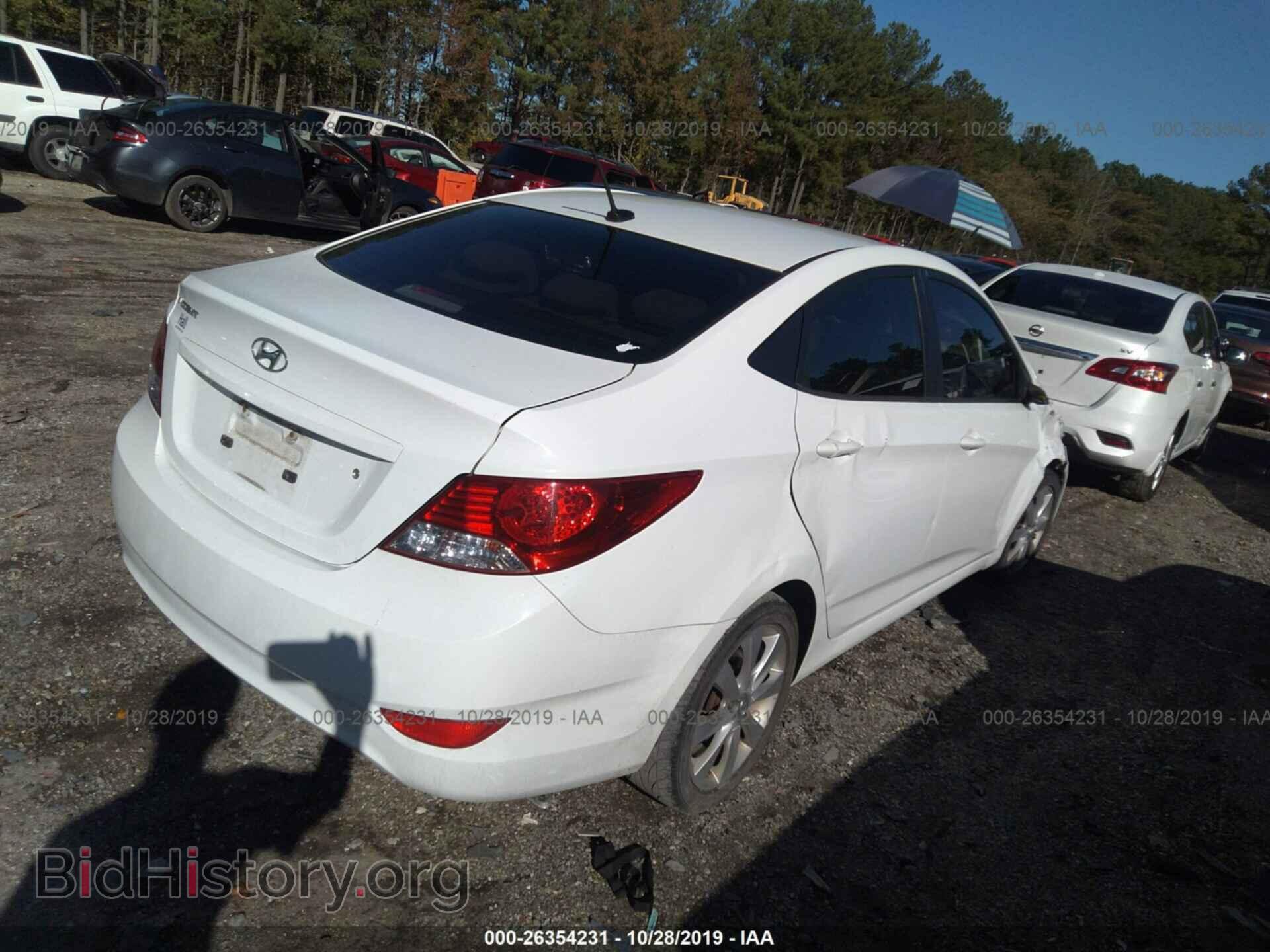 2012 HYUNDAI ACCENT - VIN: KMHCU4AE4CU124364 - Фото 4