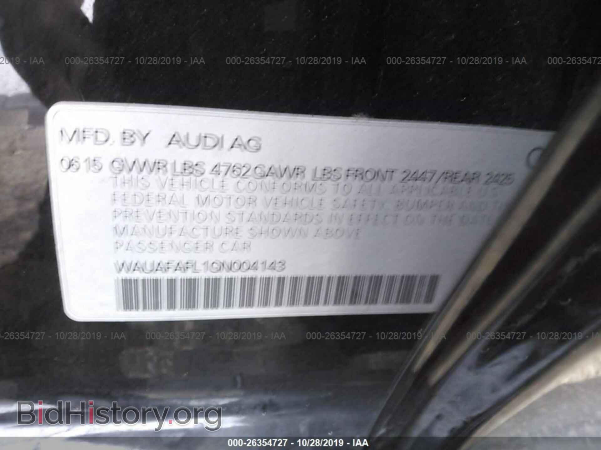 2016 AUDI A4 - VIN: WAUAFAFL1GN004143 - Photo 9