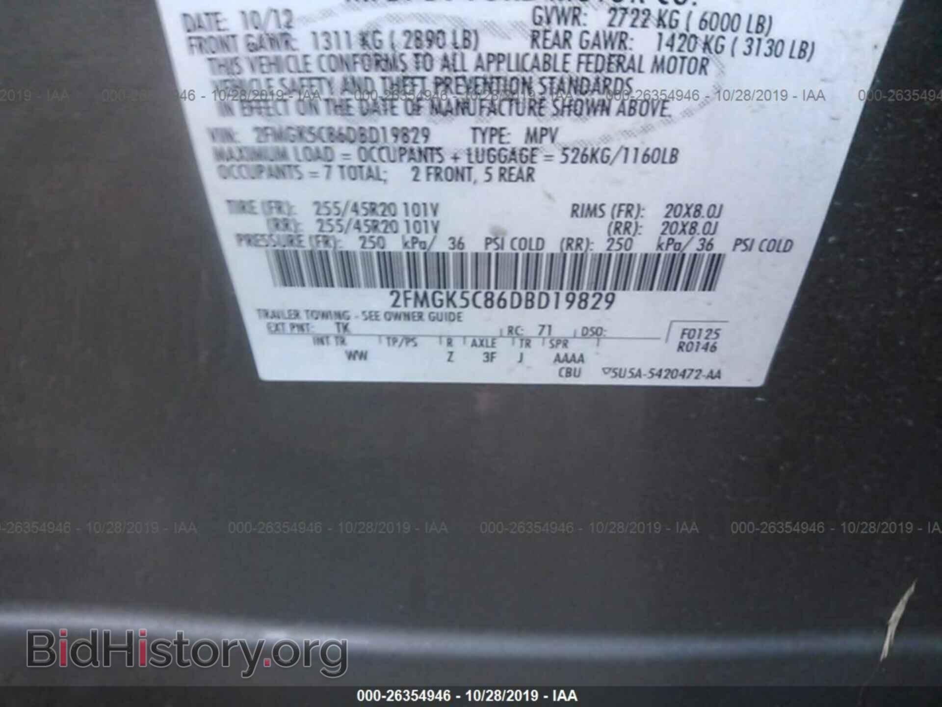 2013 FORD FLEX - VIN: 2FMGK5C86DBD19829 - Photo 9