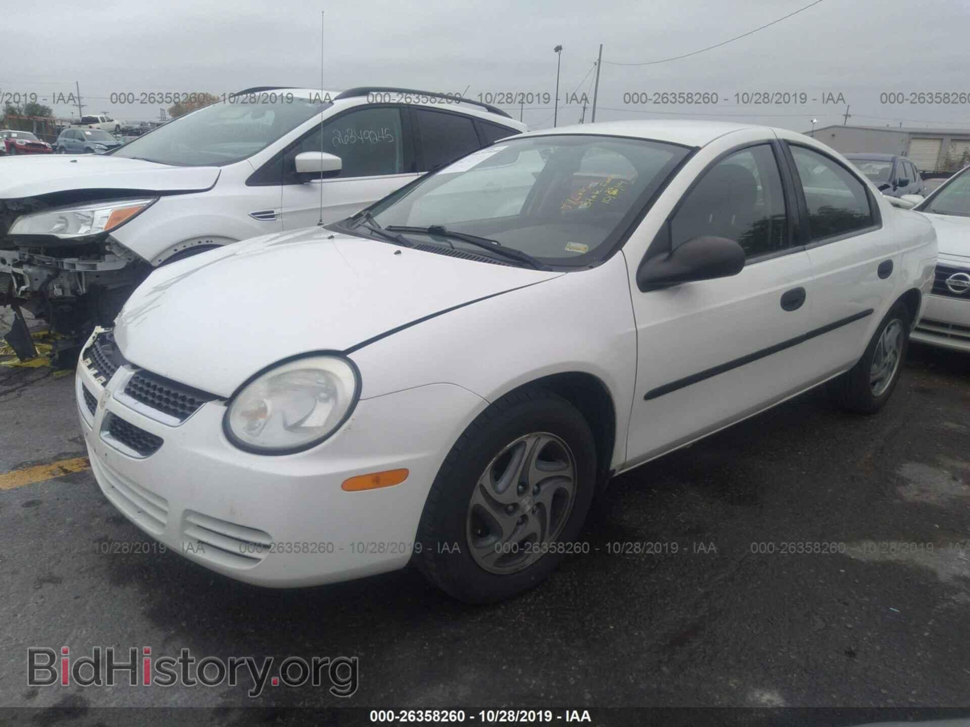 2005 DODGE NEON - VIN: 1B3ES26C95D112214 - Фото 2