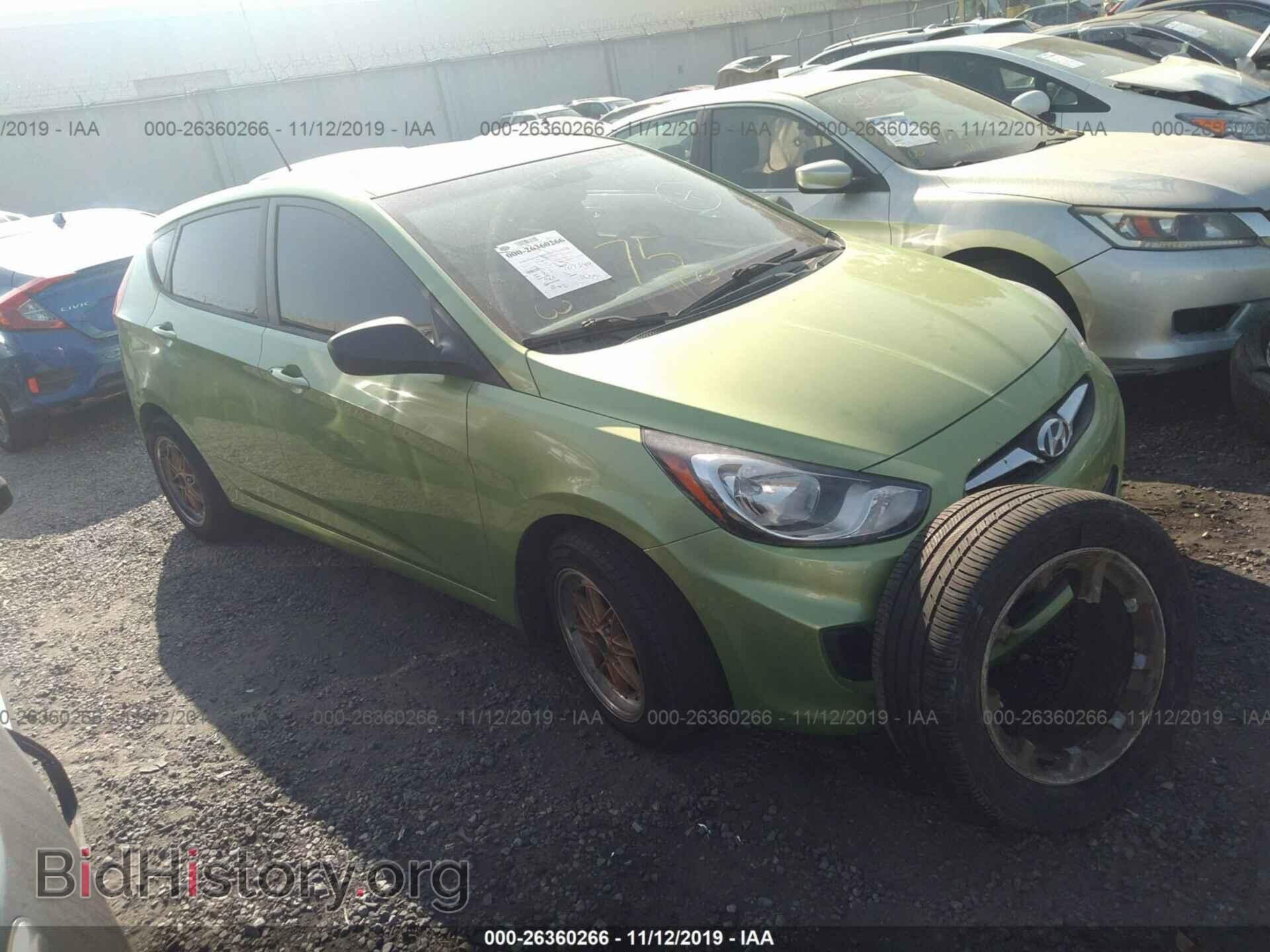 Photo KMHCT5AEXCU046178 - HYUNDAI ACCENT 2012