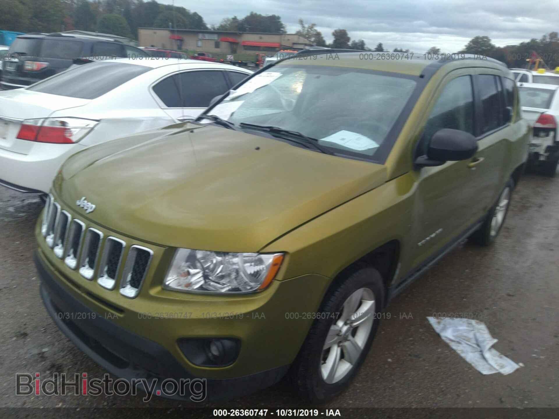 2012 JEEP COMPASS - VIN: 1C4NJDBB3CD555563 - Фото 2