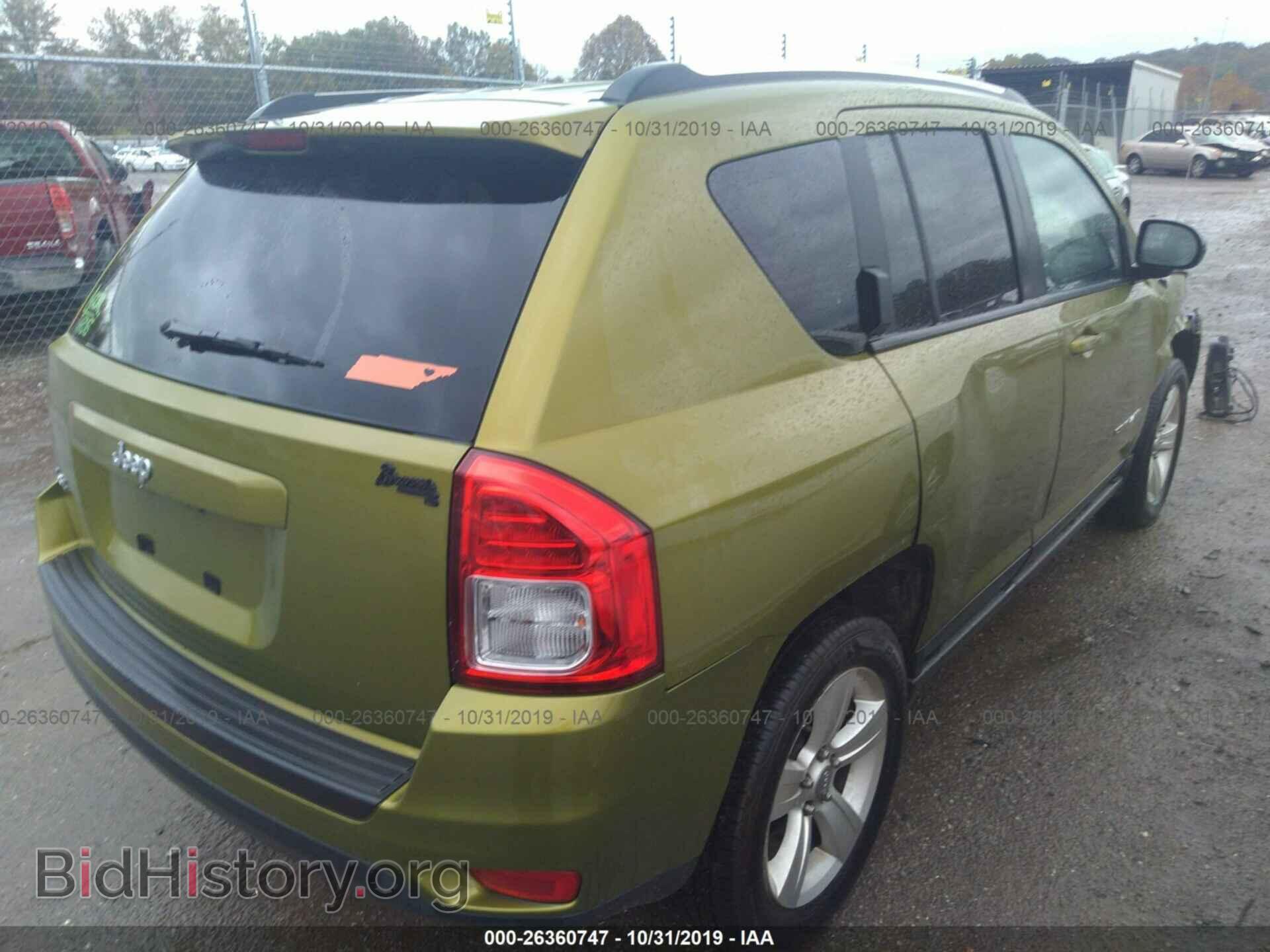 2012 JEEP COMPASS - VIN: 1C4NJDBB3CD555563 - Фото 4