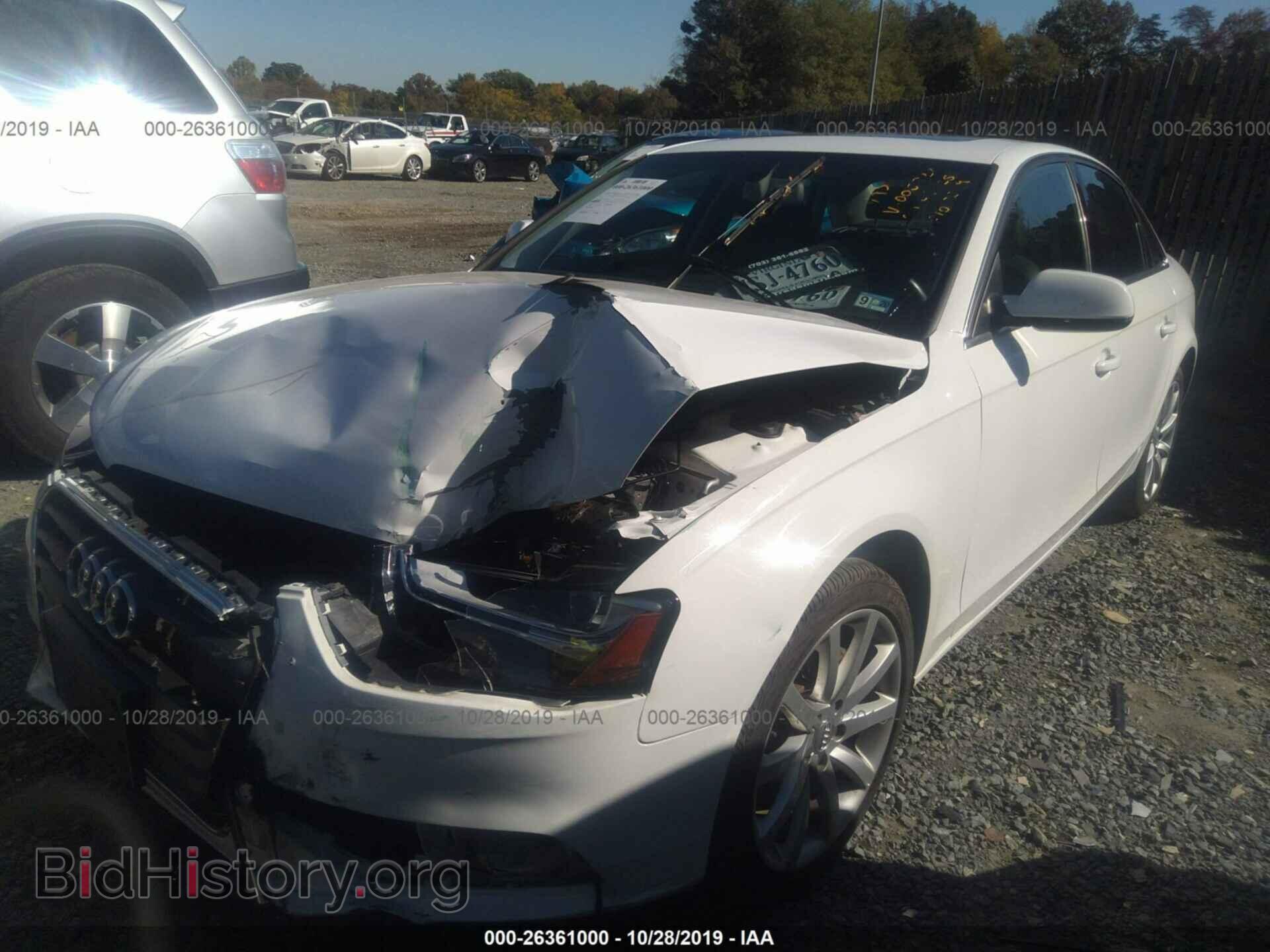 2013 AUDI A4 - VIN: WAUFFAFL9DN005722 - Photo 2