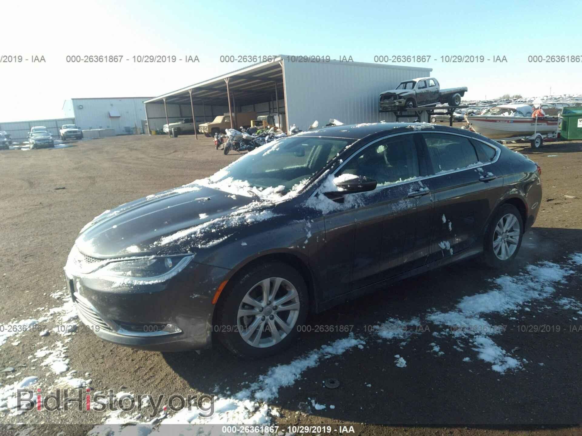 2015 Chrysler 200 - VIN: 1C3CCCAB9FN648359 - Фото 2