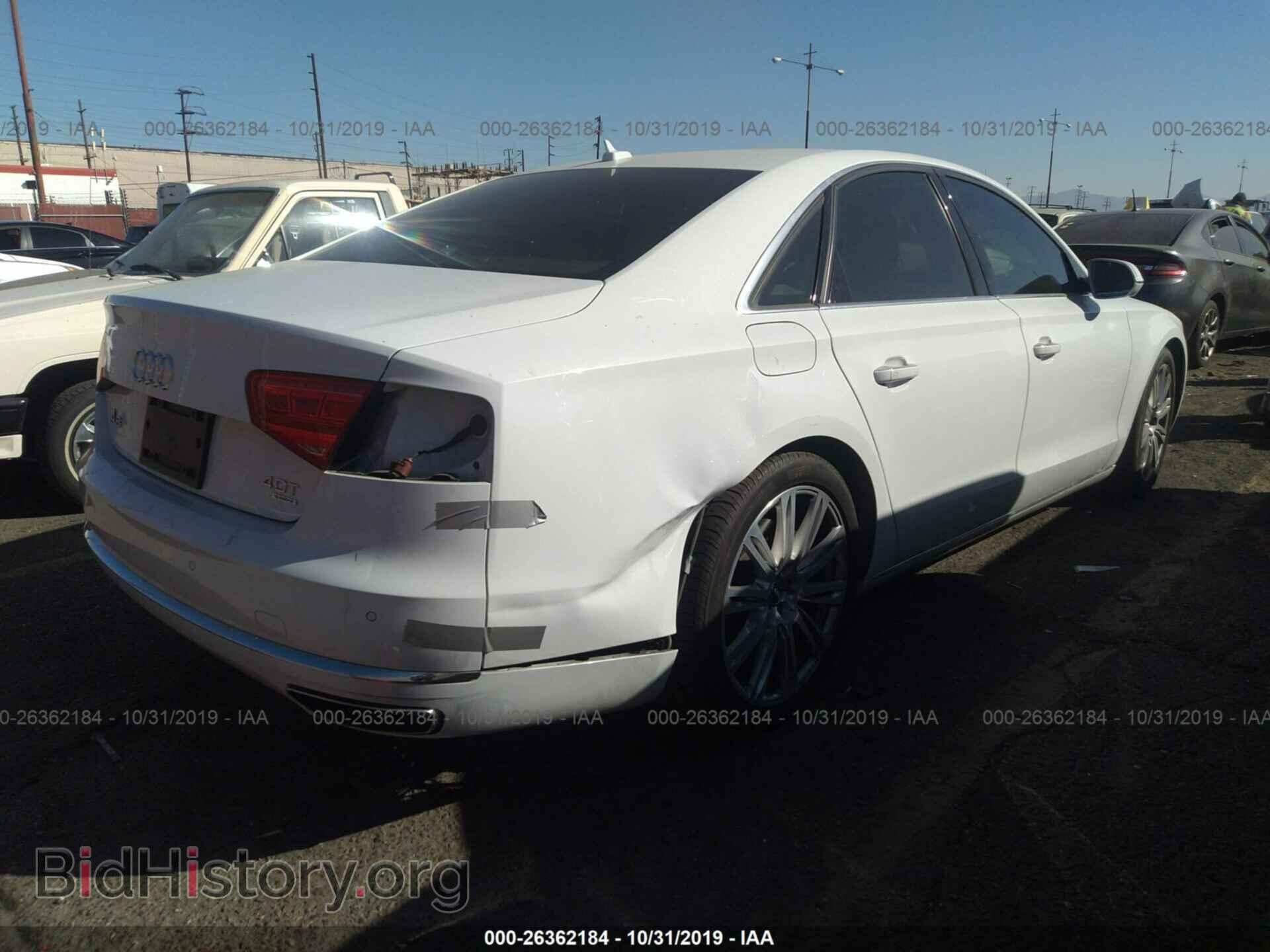 2014 AUDI A8 - VIN: WAUA2AFD2EN011765 - Фото 4