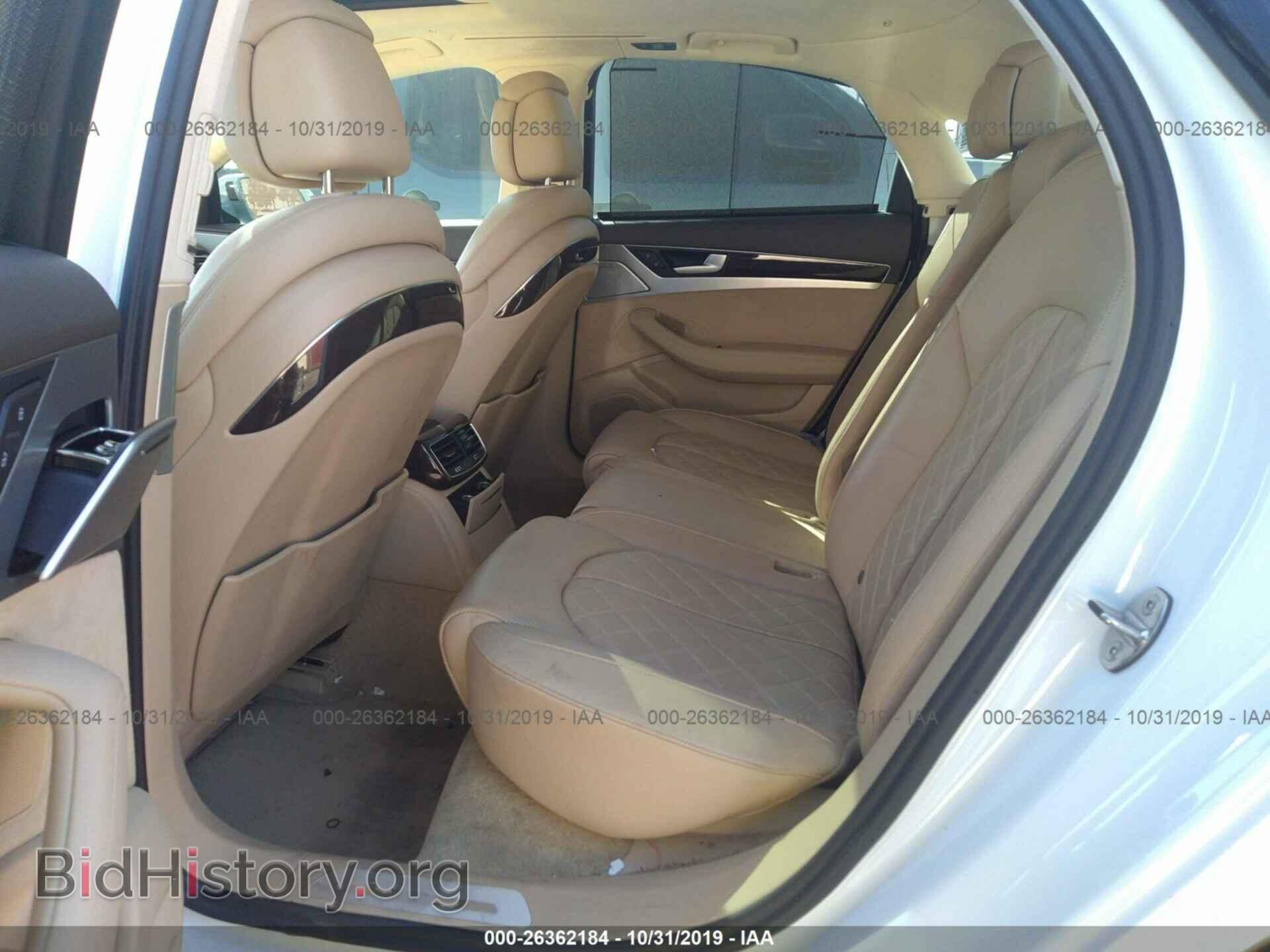 2014 AUDI A8 - VIN: WAUA2AFD2EN011765 - Фото 8