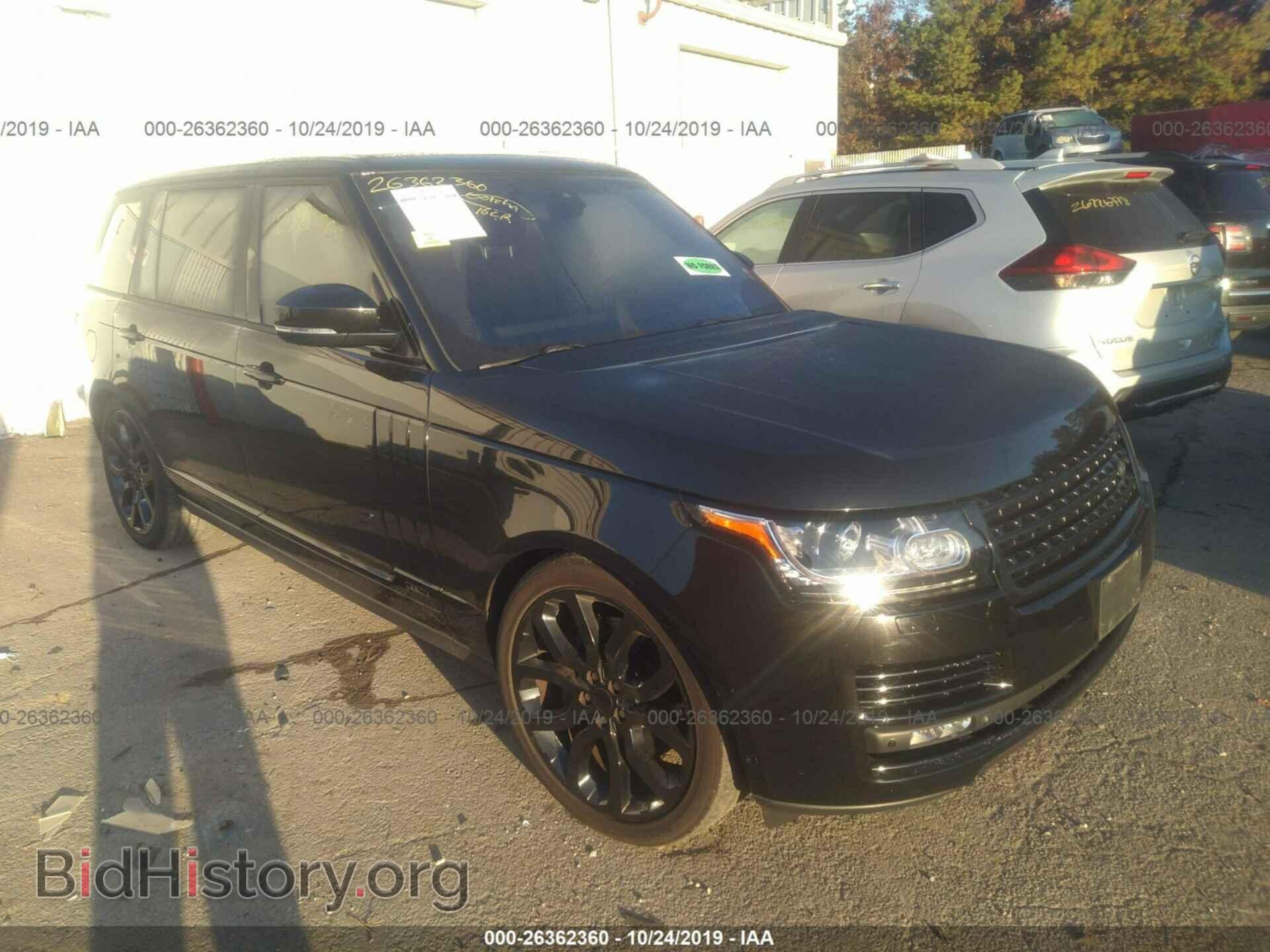 Фотография SALGS3EF3GA257240 - LAND ROVER RANGE ROVER 2016