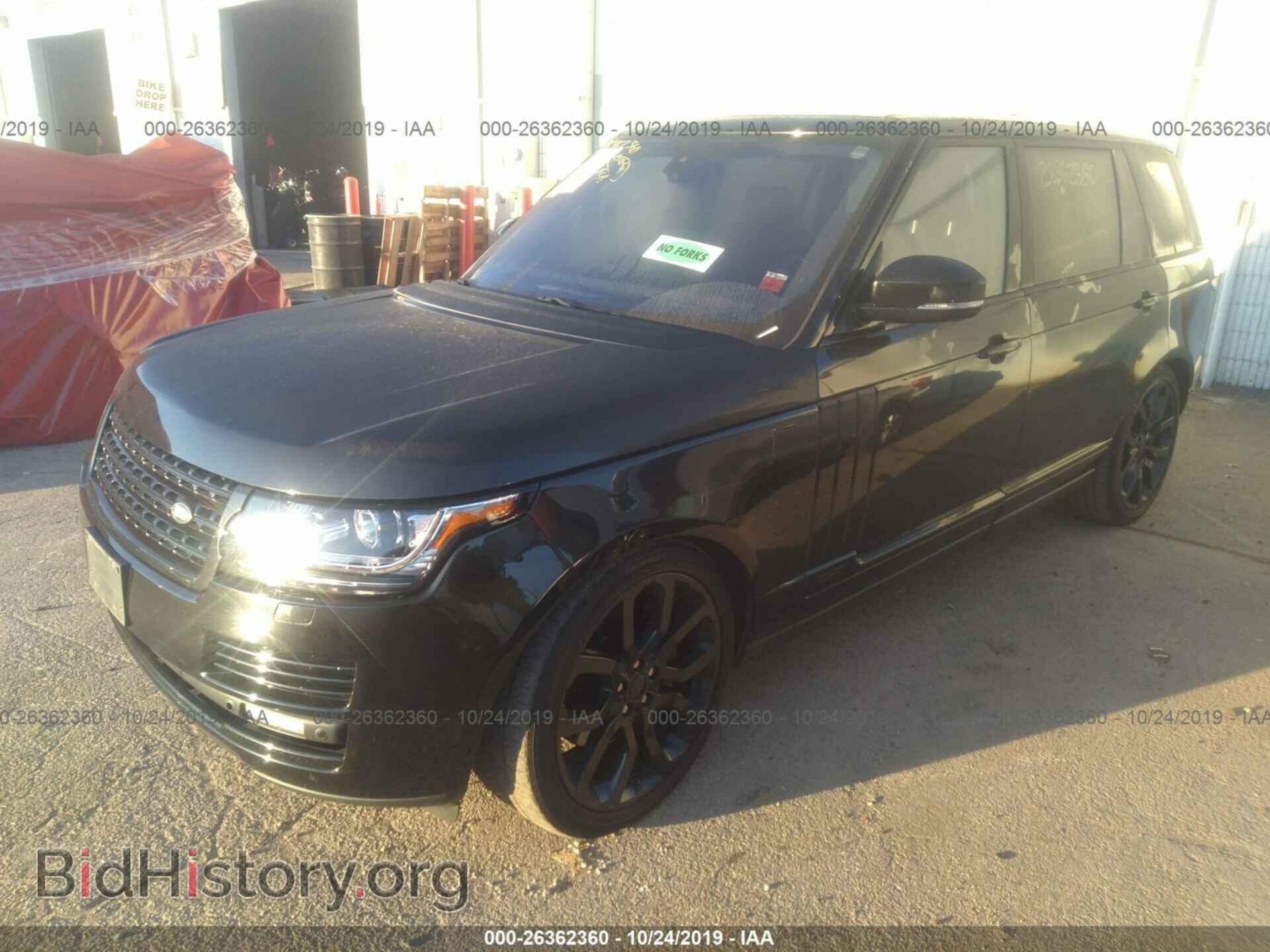 2016 LAND ROVER RANGE ROVER - VIN: SALGS3EF3GA257240 - Фото 2