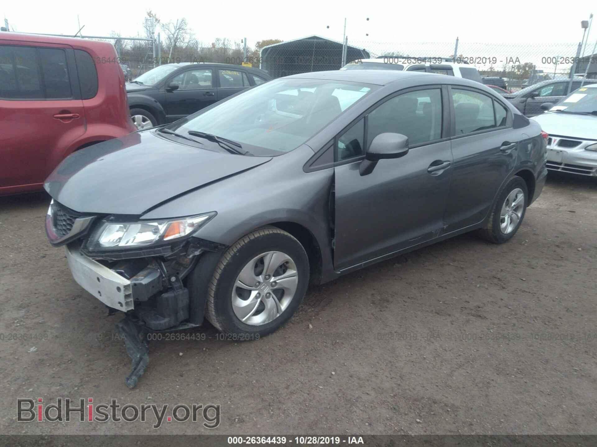 2013 HONDA CIVIC - VIN: 19XFB2F51DE046842 - Фото 2