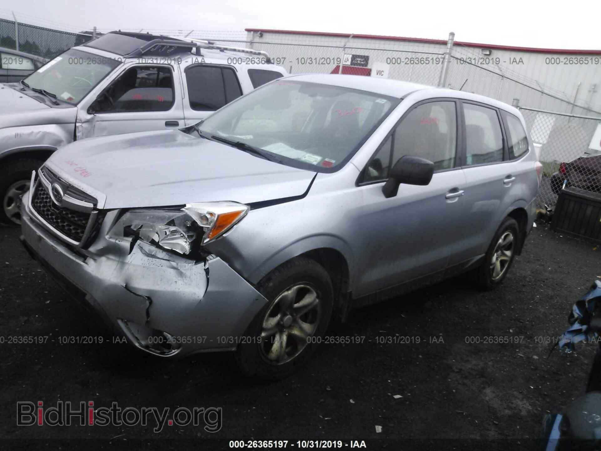 2014 SUBARU FORESTER - VIN: JF2SJAAC8EH525919 - Фото 2