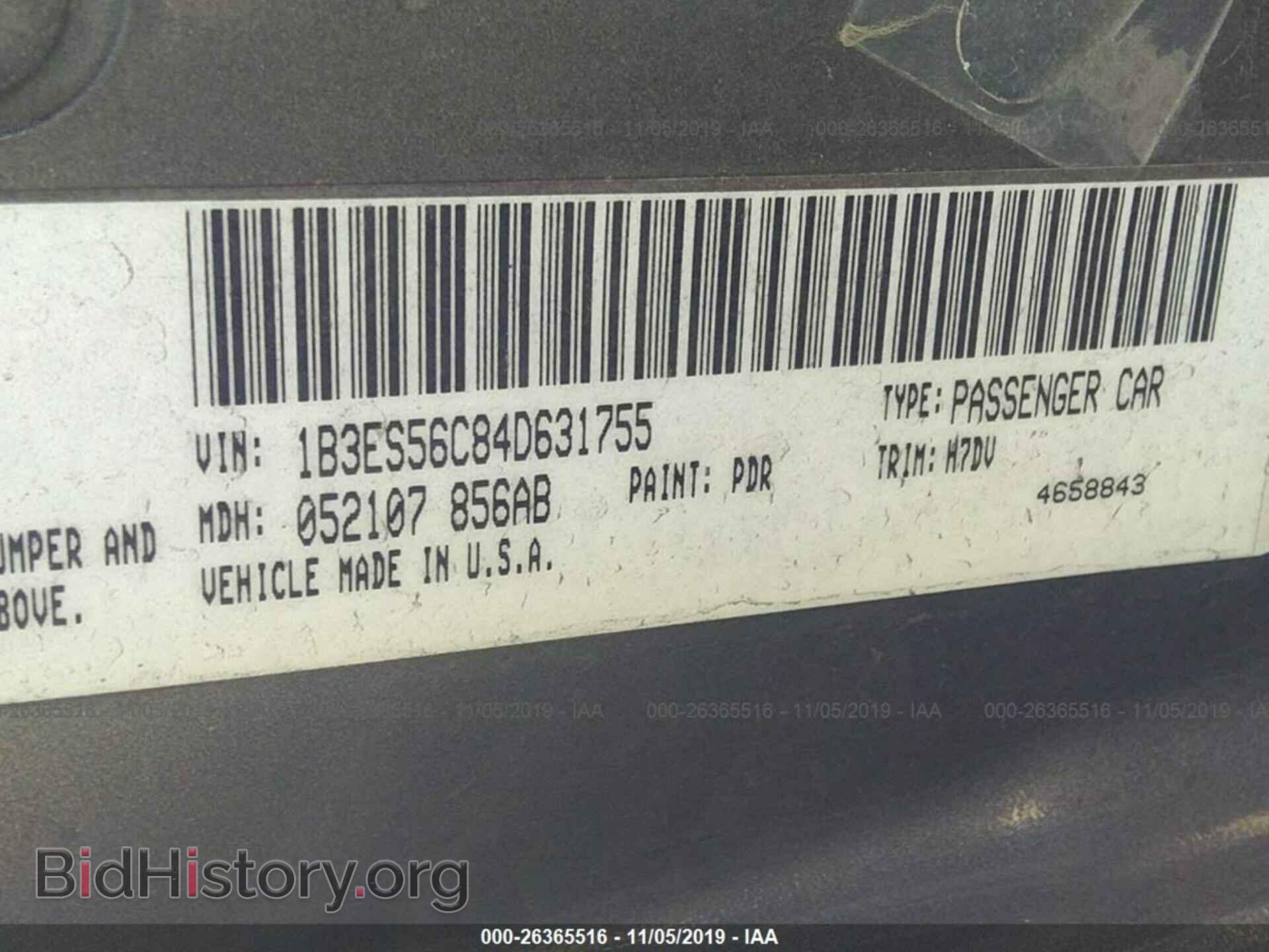 2004 DODGE NEON - VIN: 1B3ES56C84D631755 - Фото 9