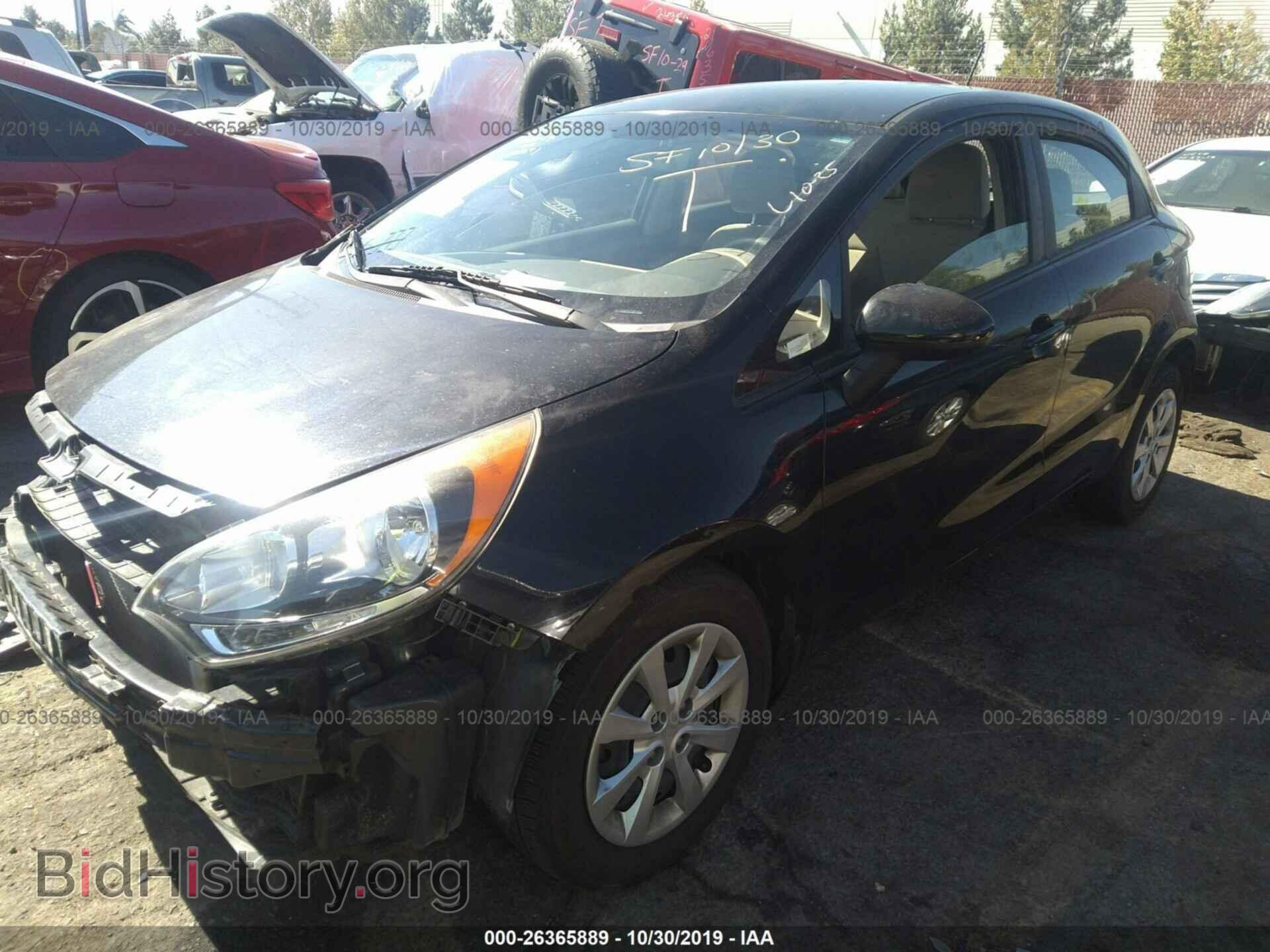 2013 KIA RIO - VIN: KNADN5A37D6233494 - Фото 2