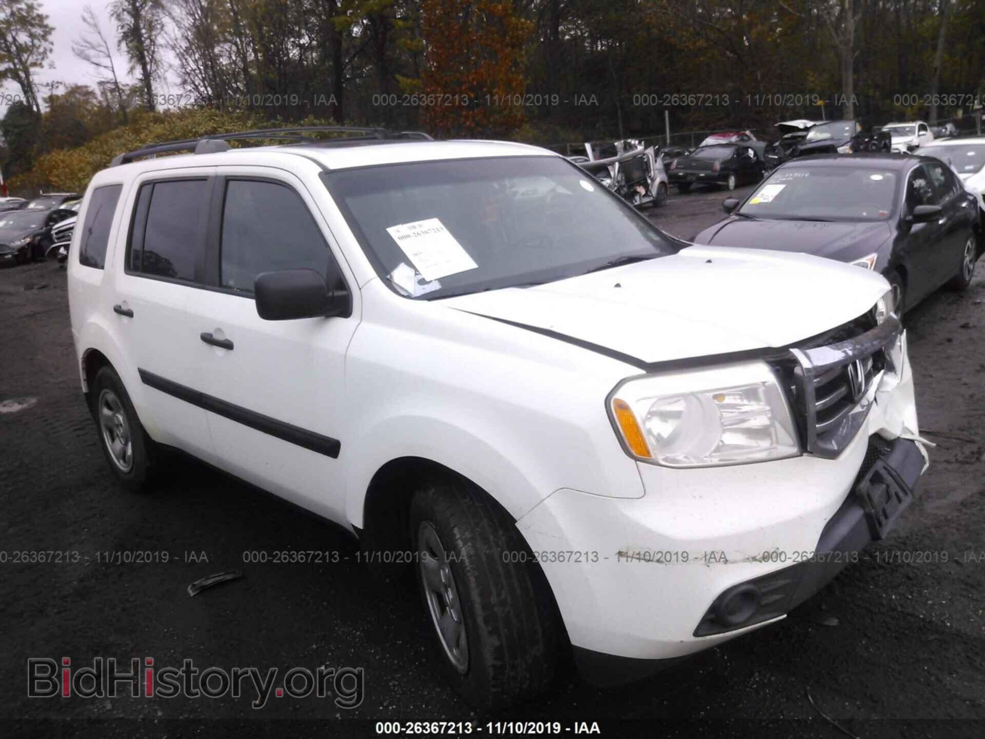Фотография 5FNYF4H21CB007088 - HONDA PILOT 2012