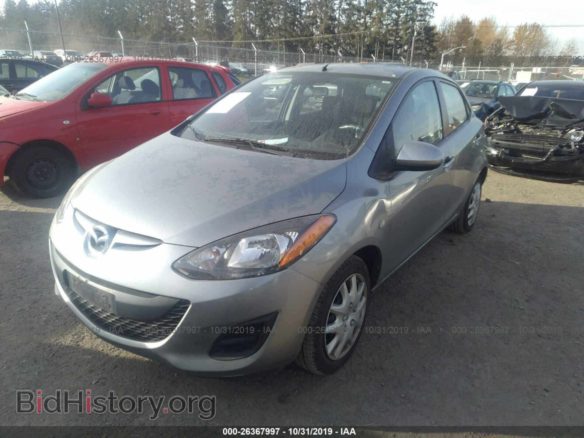 2014 MAZDA MAZDA2 - VIN: JM1DE1KZ4E0186010 - Фото 2