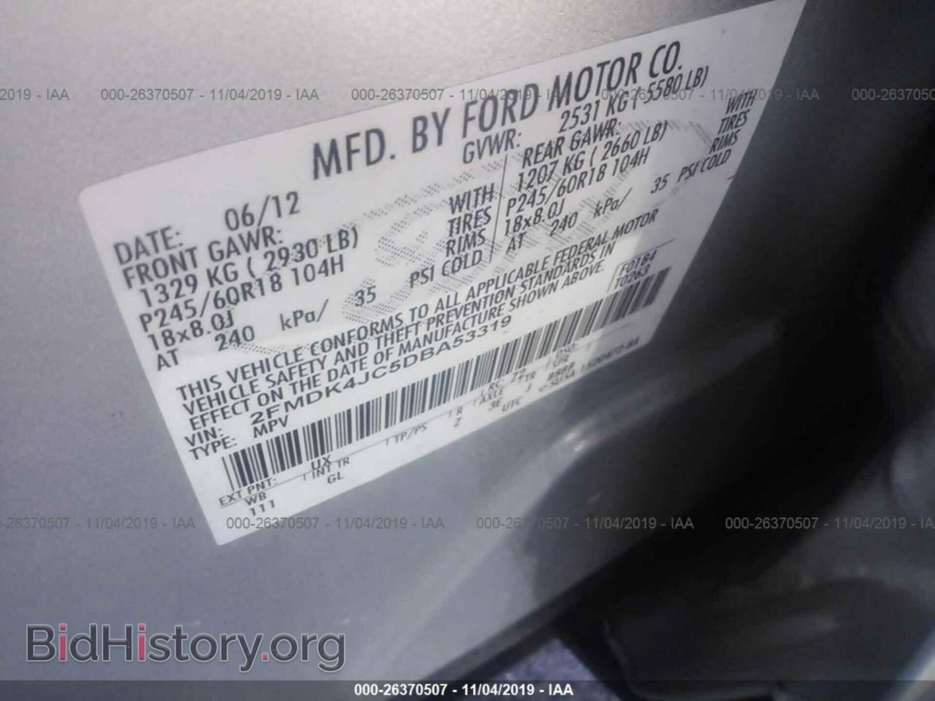 2013 Ford Edge - VIN: 2FMDK4JC5DBA53319 - Photo 9