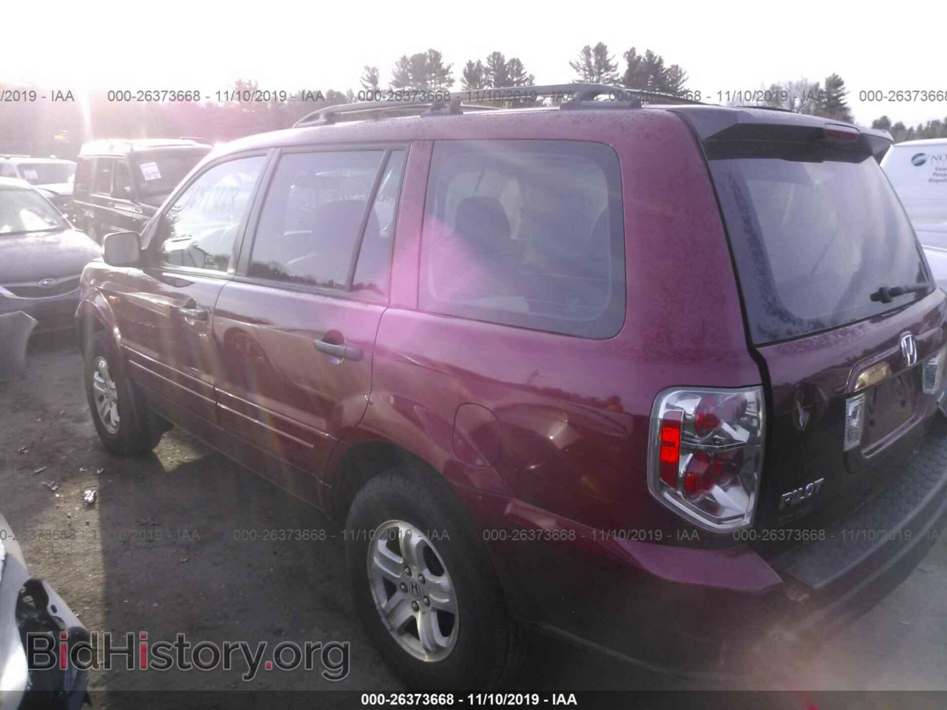2006 HONDA PILOT - VIN: 2HKYF18106H521252 - Фото 3