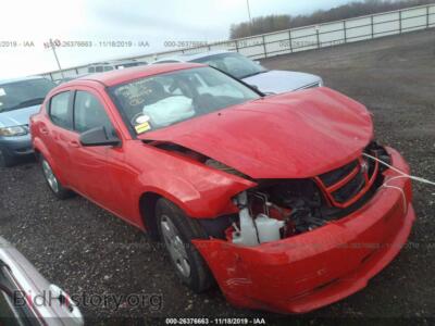 2009 Dodge AVENGER SE/SXT, red — VIN 1B3LC46B99N509574, IAAI