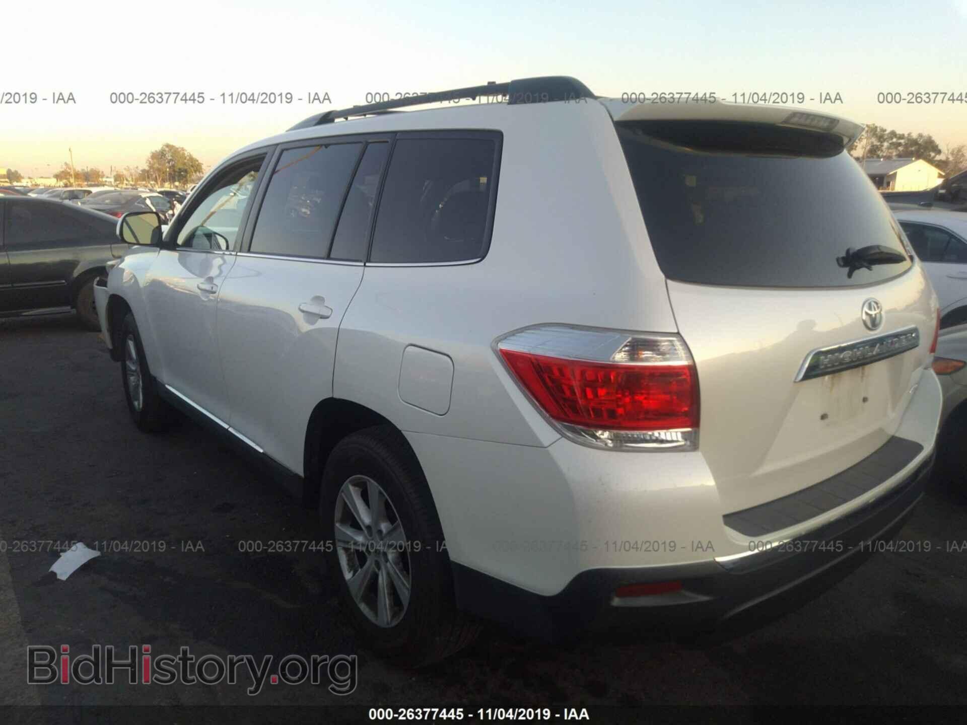 2012 TOYOTA HIGHLANDER - VIN: 5TDBK3EH0CS148654 - Фото 3