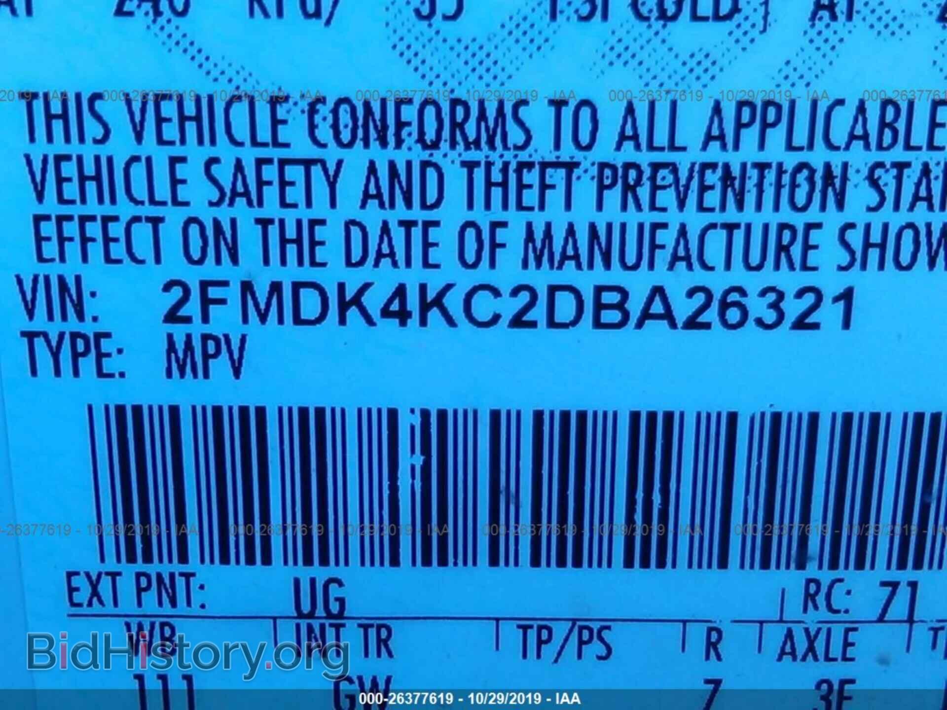 2013 FORD EDGE - VIN: 2FMDK4KC2DBA26321 - Photo 9