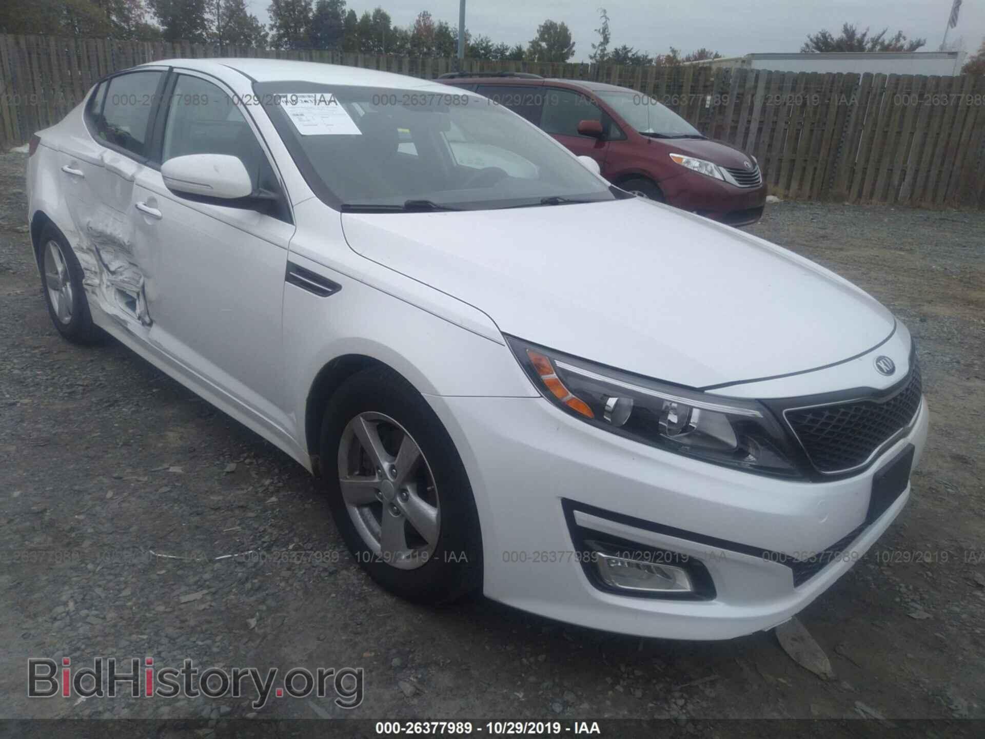 Фотография KNAGM4A71F5593527 - KIA OPTIMA 2015