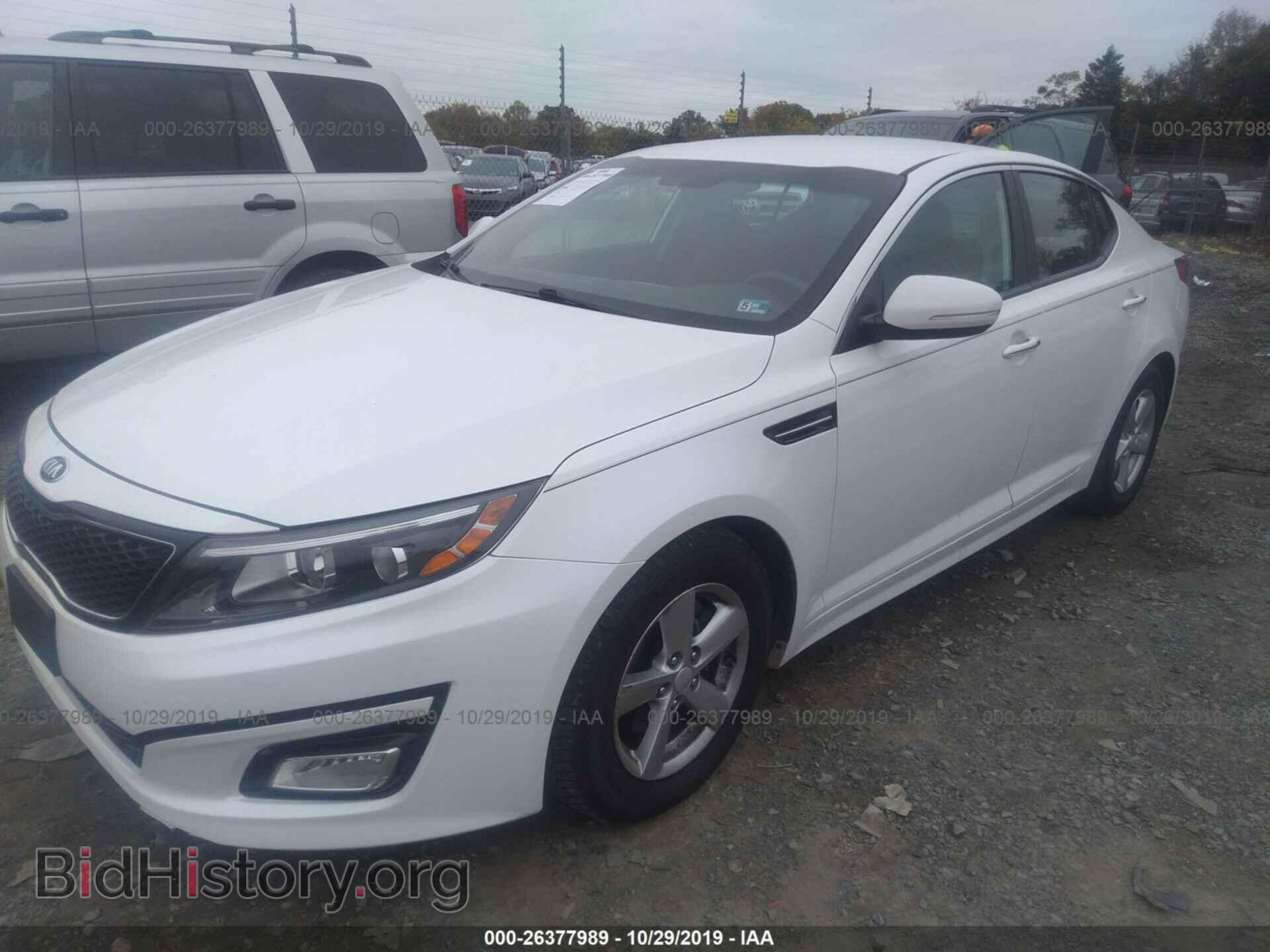 2015 KIA OPTIMA - VIN: KNAGM4A71F5593527 - Фото 2