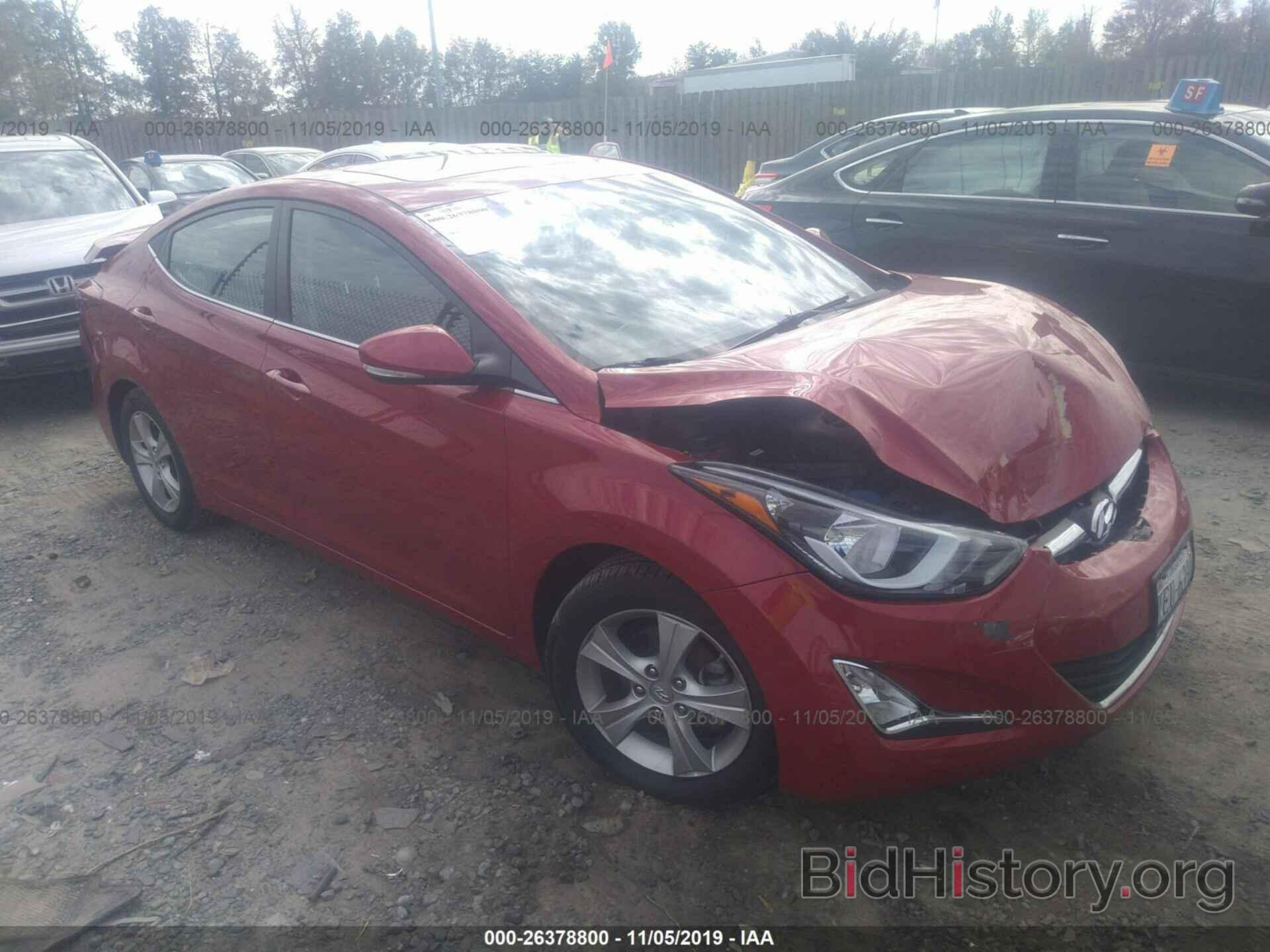 Photo KMHDH4AE7GU489474 - HYUNDAI ELANTRA 2016