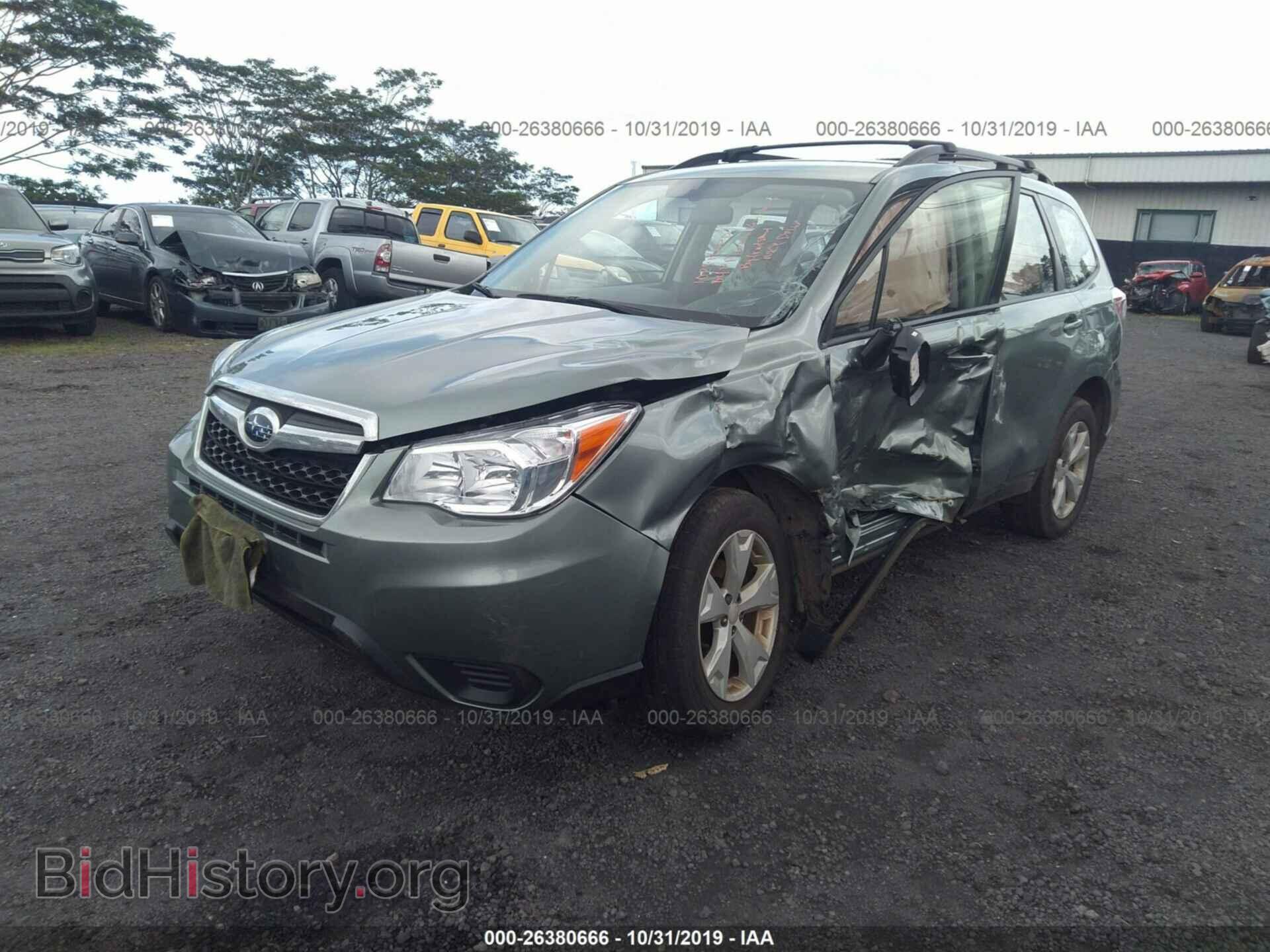2015 SUBARU FORESTER - VIN: JF2SJABC2FH535622 - Фото 2