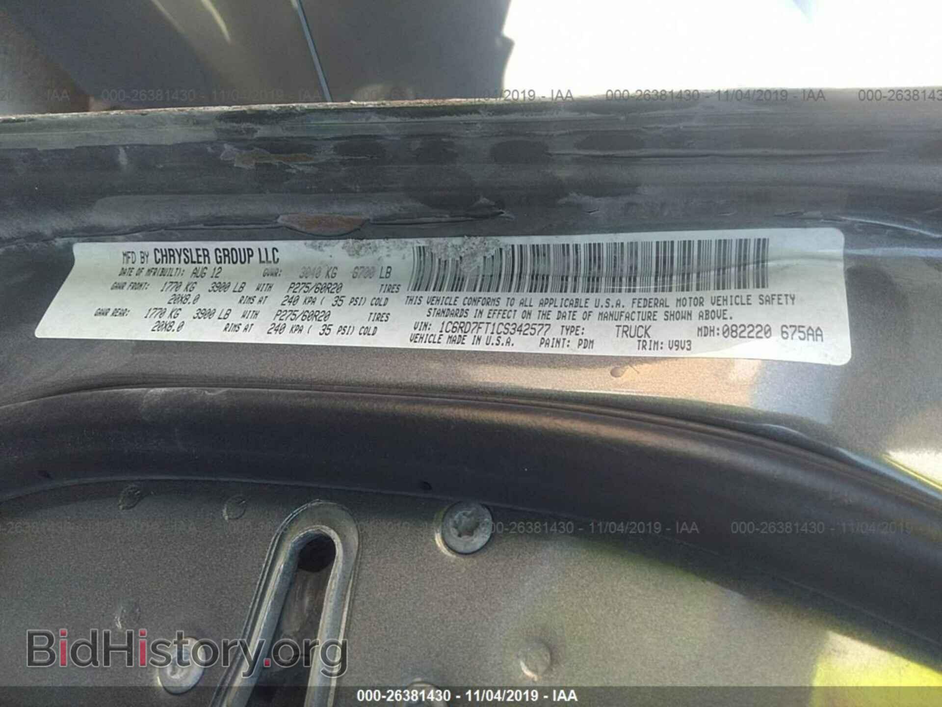 2012 DODGE RAM 1500 - VIN: 1C6RD7FT1CS342577 - Photo 9