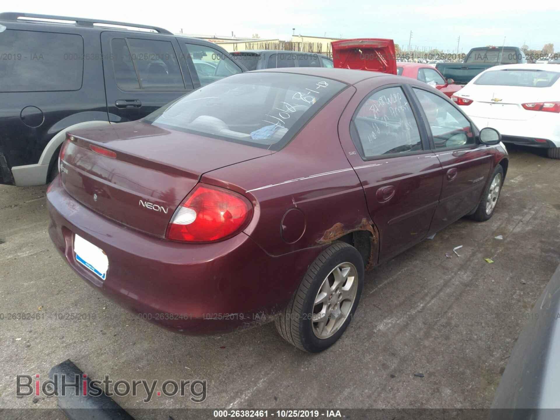 2001 DODGE NEON - VIN: 1B3ES46C11D223605 - Фото 4
