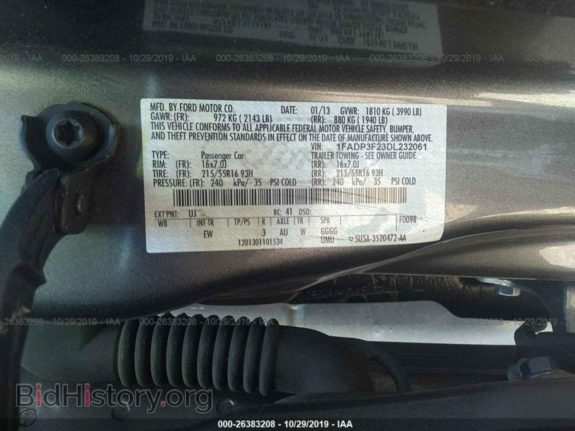 2013 FORD FOCUS - VIN: 1FADP3F23DL232061 - Photo 9