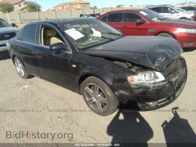 2008 Audi A4 2.0T Quattro, черный — VIN WAUDF78E08A035195, IAAI