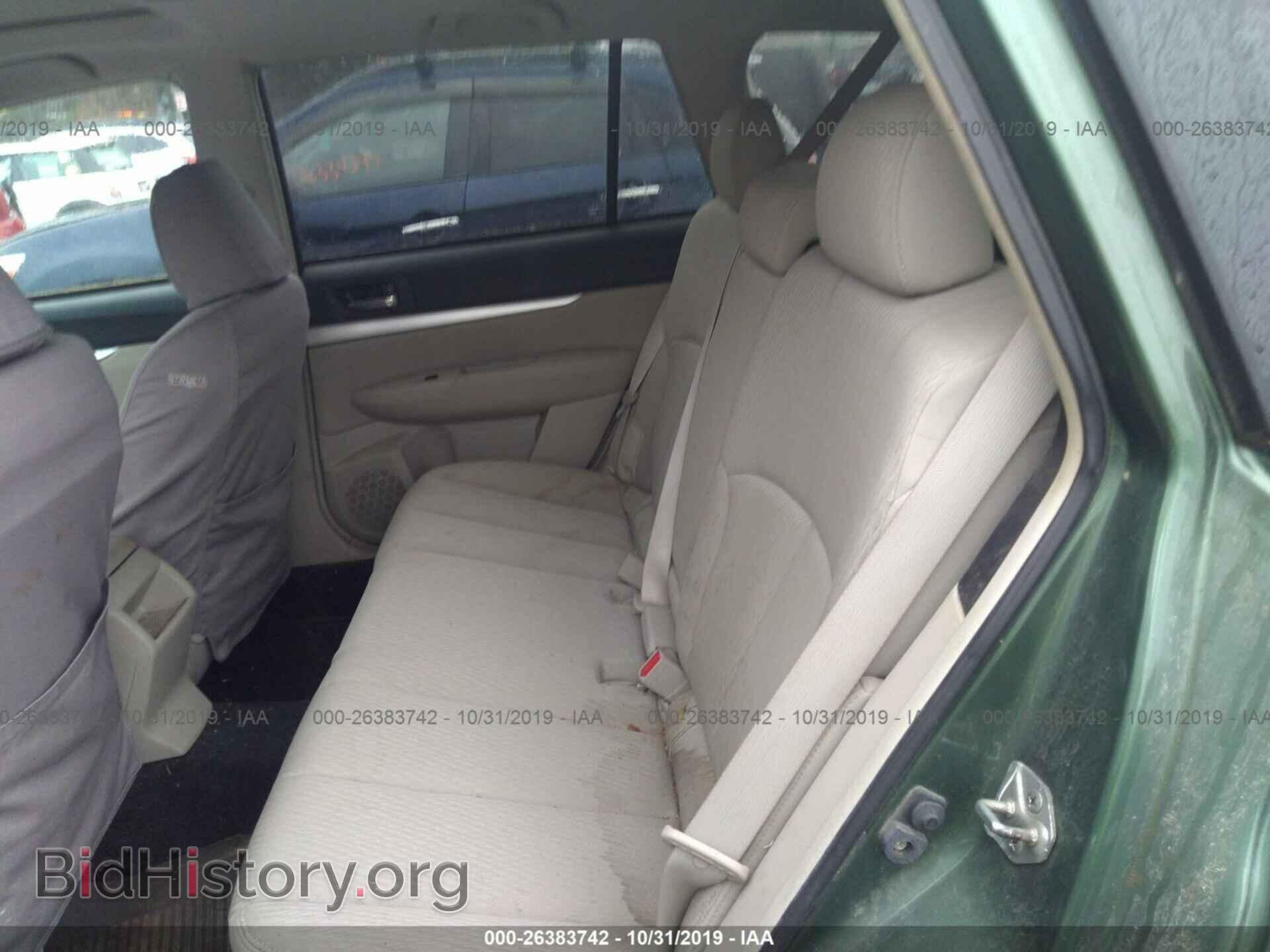2010 SUBARU OUTBACK - VIN: 4S4BRBGC3A3378075 - Фото 8