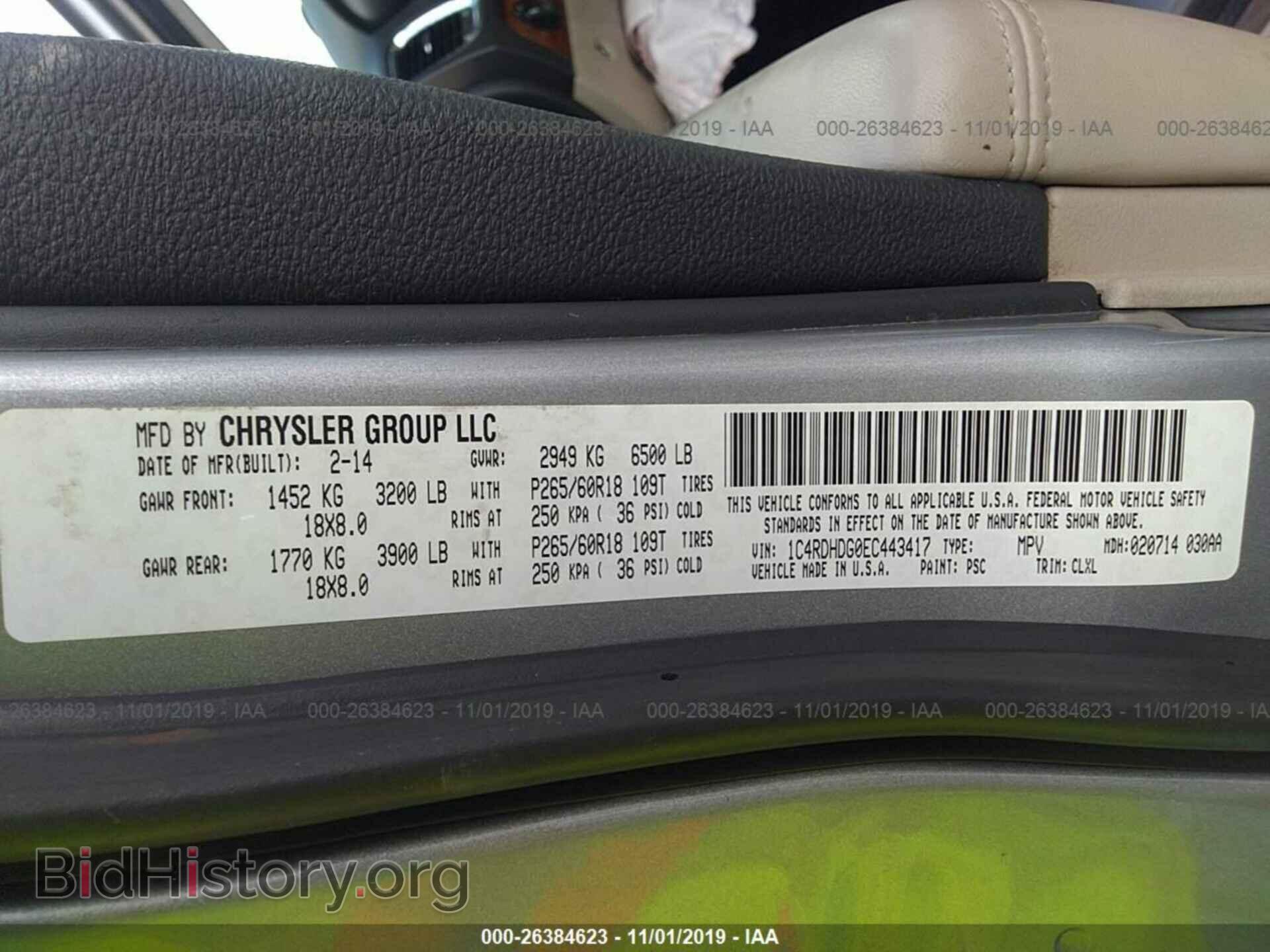2014 DODGE DURANGO - VIN: 1C4RDHDG0EC443417 - Фото 9