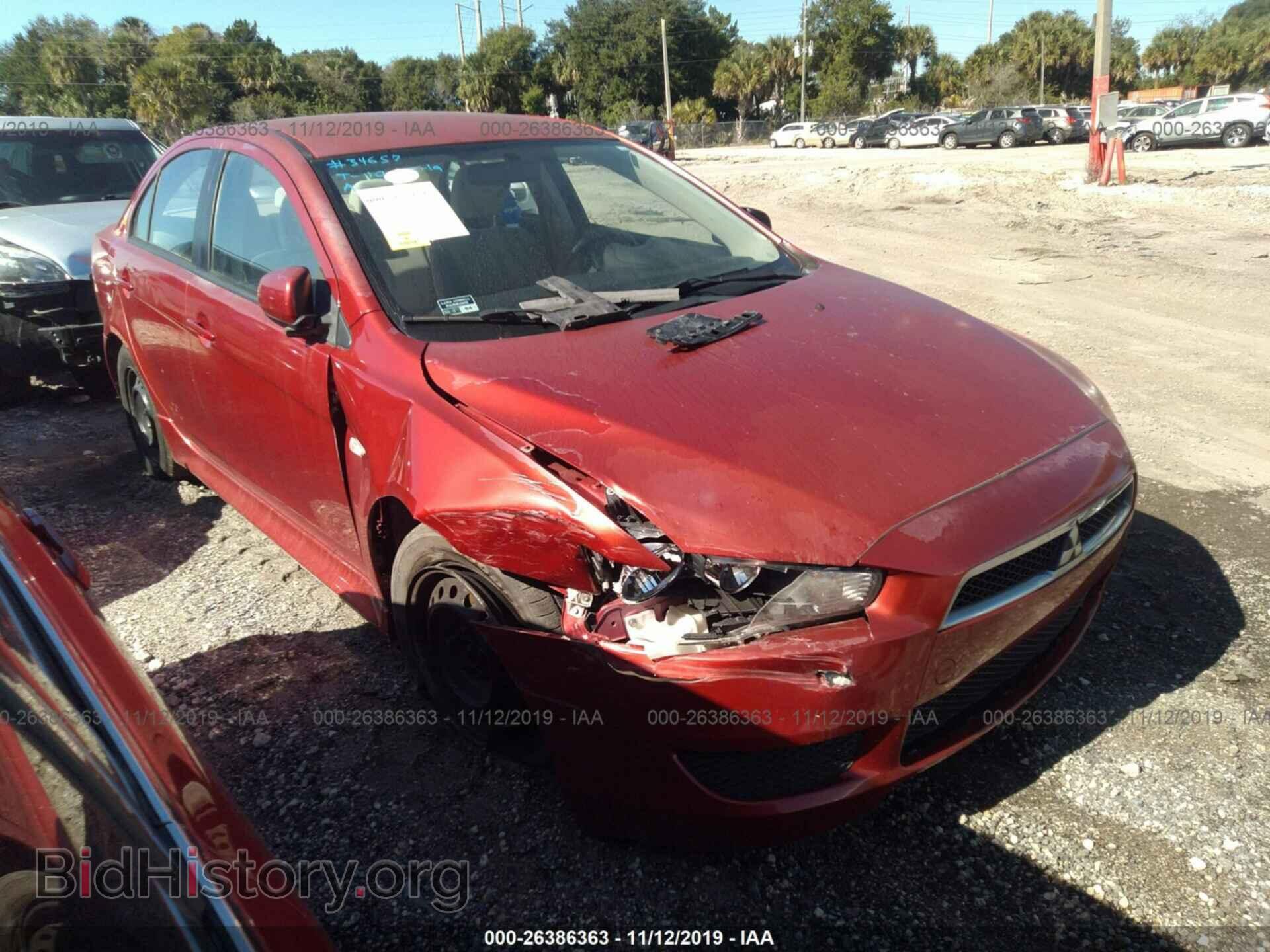 Photo JA32U2FU3BU017985 - MITSUBISHI LANCER 2011