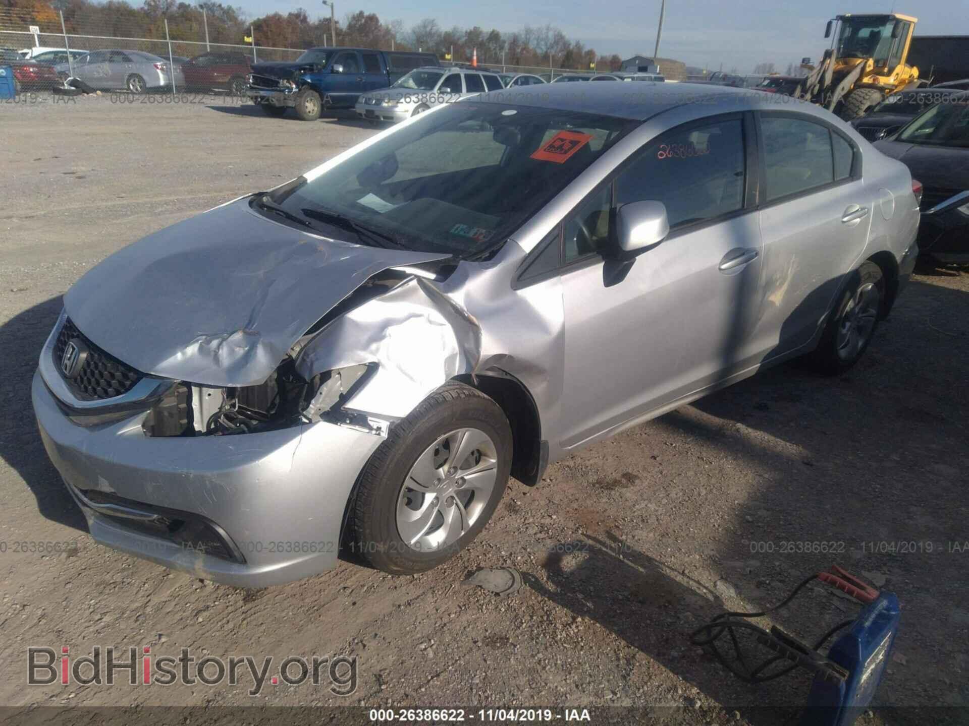 2013 HONDA CIVIC - VIN: 19XFB2F57DE259293 - Фото 2