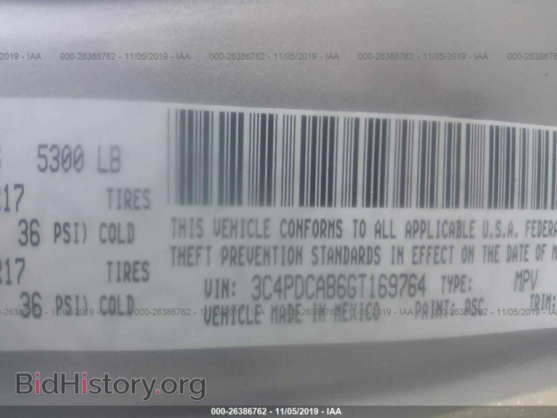 2016 DODGE JOURNEY - VIN: 3C4PDCAB6GT169764 - Photo 9