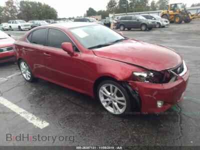 2007 Lexus IS 350, red — VIN JTHBE262575013756, IAAI