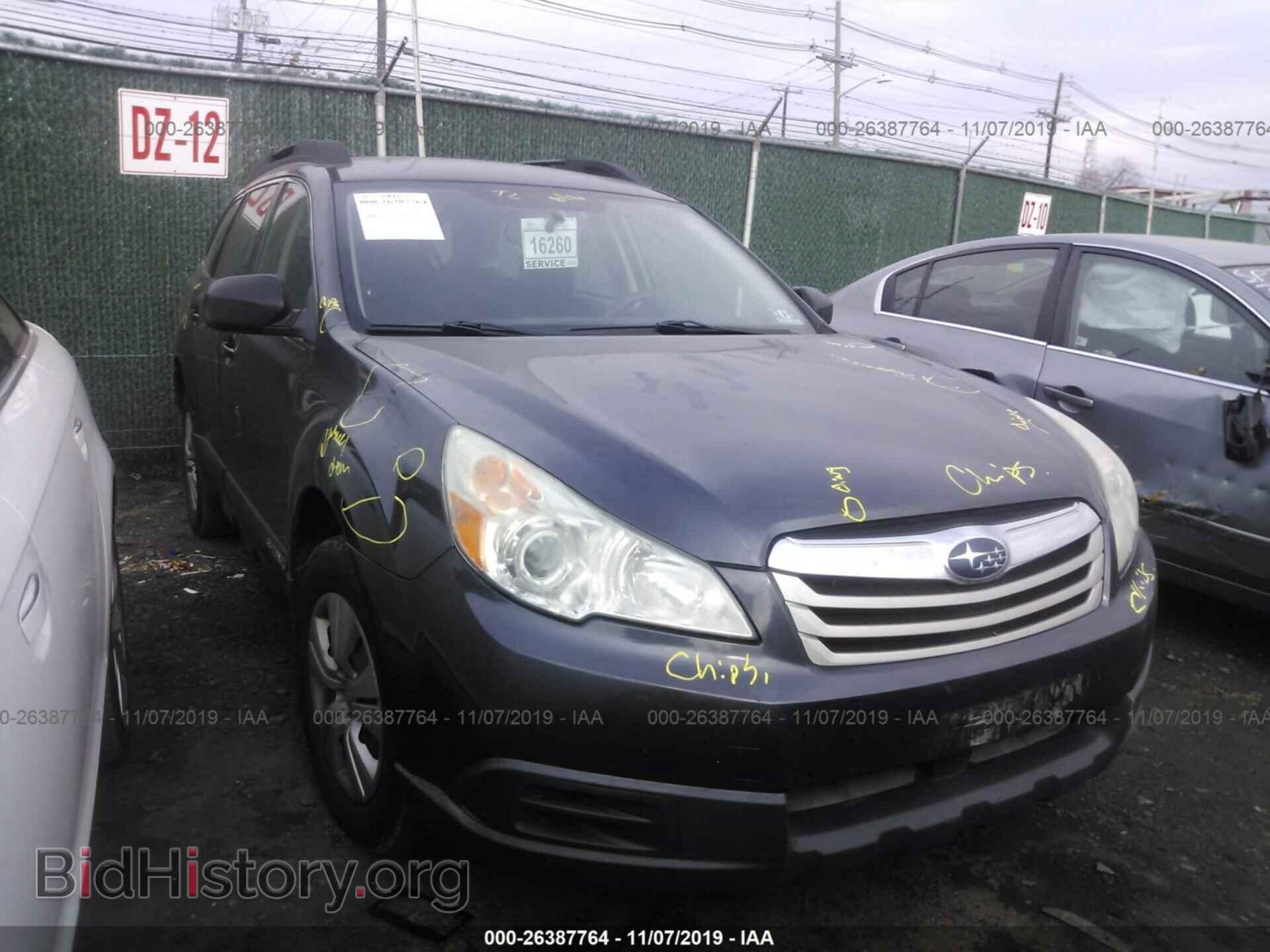 Фотография 4S4BRBAC2B3335051 - SUBARU OUTBACK 2011