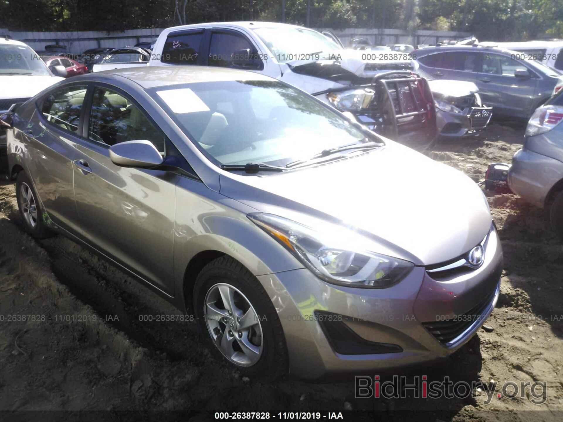 Photo 5NPDH4AE7EH503482 - HYUNDAI ELANTRA 2014