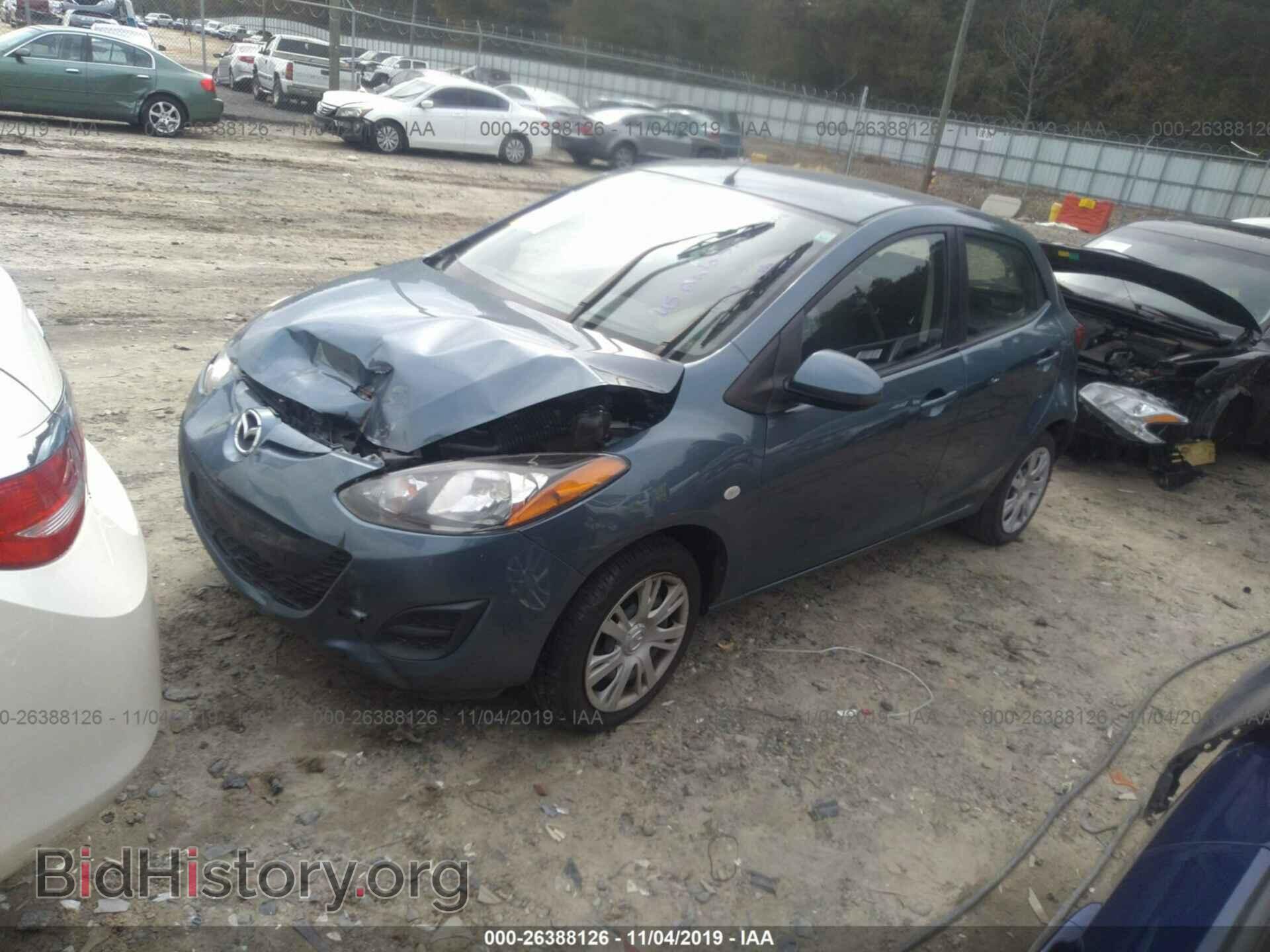2014 MAZDA MAZDA2 - VIN: JM1DE1KY2E0187616 - Фото 2