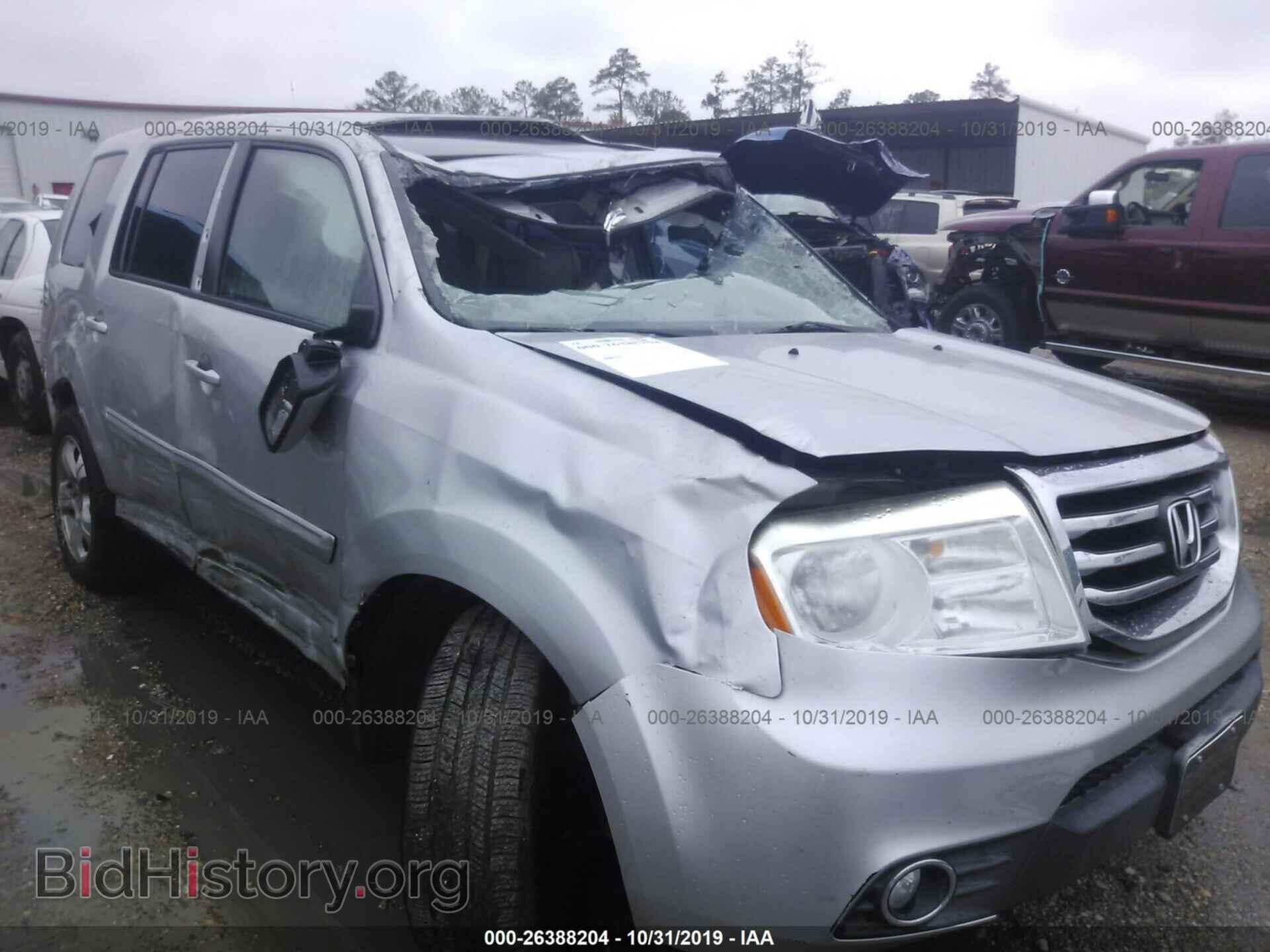 Фотография 5FNYF3H60CB025207 - HONDA PILOT 2012