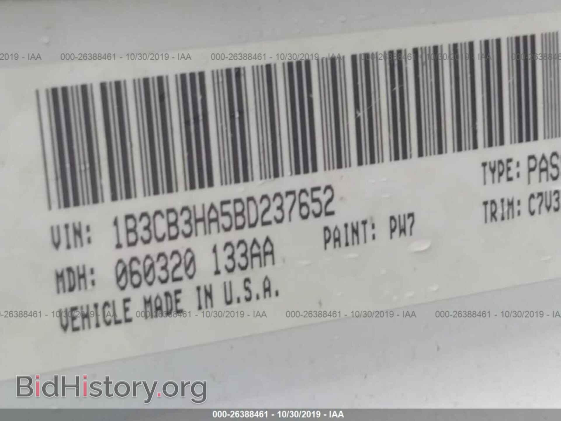 2011 DODGE CALIBER - VIN: 1B3CB3HA5BD237652 - Фото 9