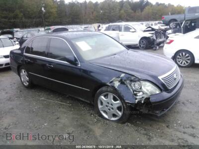 2004 Lexus LS 430, dark blue — VIN JTHBN36FX40147857, IAAI