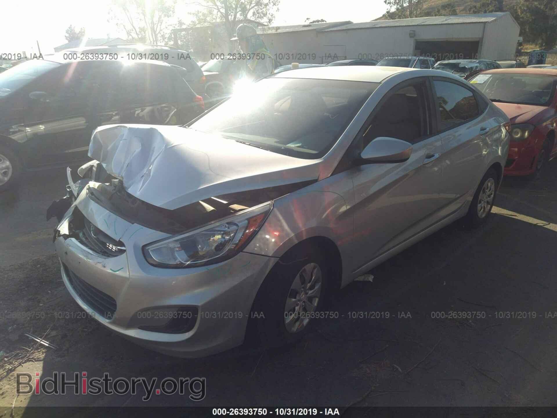2016 HYUNDAI ACCENT - VIN: KMHCT4AE6GU077072 - Фото 2