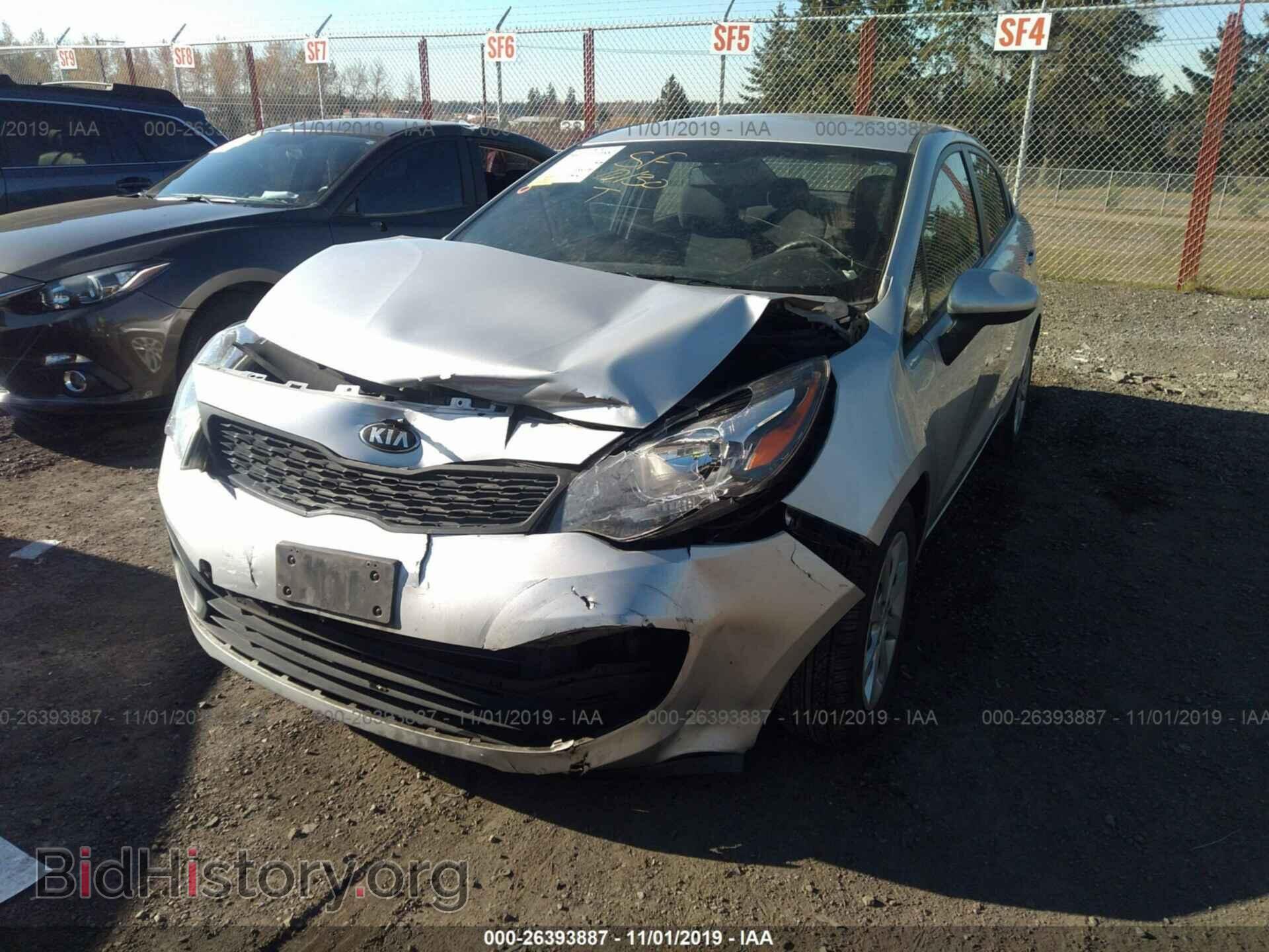 2013 KIA RIO - VIN: KNADM4A31D6317839 - Фото 2