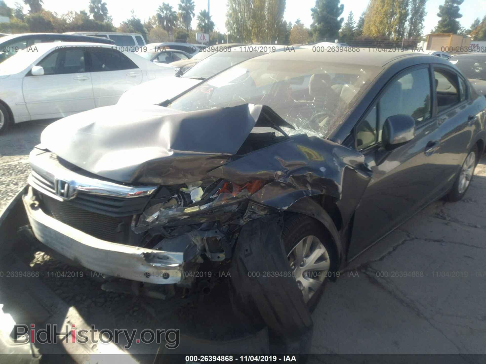 2012 HONDA CIVIC - VIN: 19XFB2F55CE327752 - Фото 2
