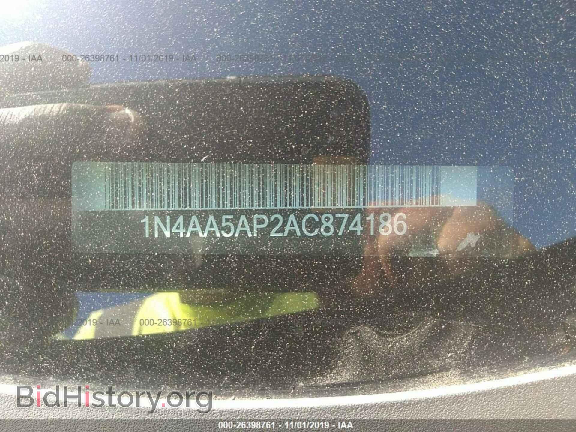 2010 NISSAN MAXIMA - VIN: 1N4AA5AP2AC874186 - Фото 9