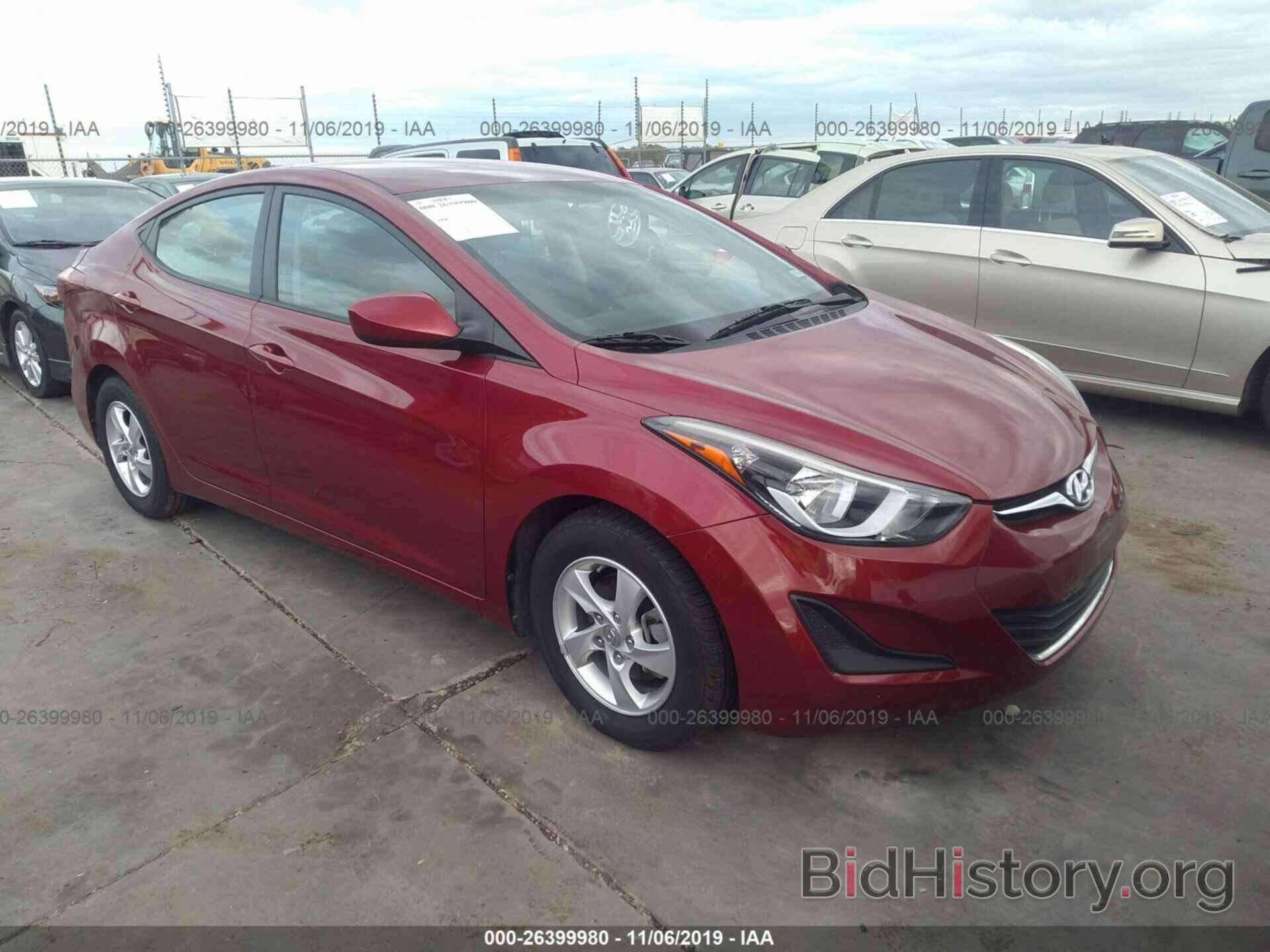 Photo 5NPDH4AEXEH476441 - HYUNDAI ELANTRA 2014